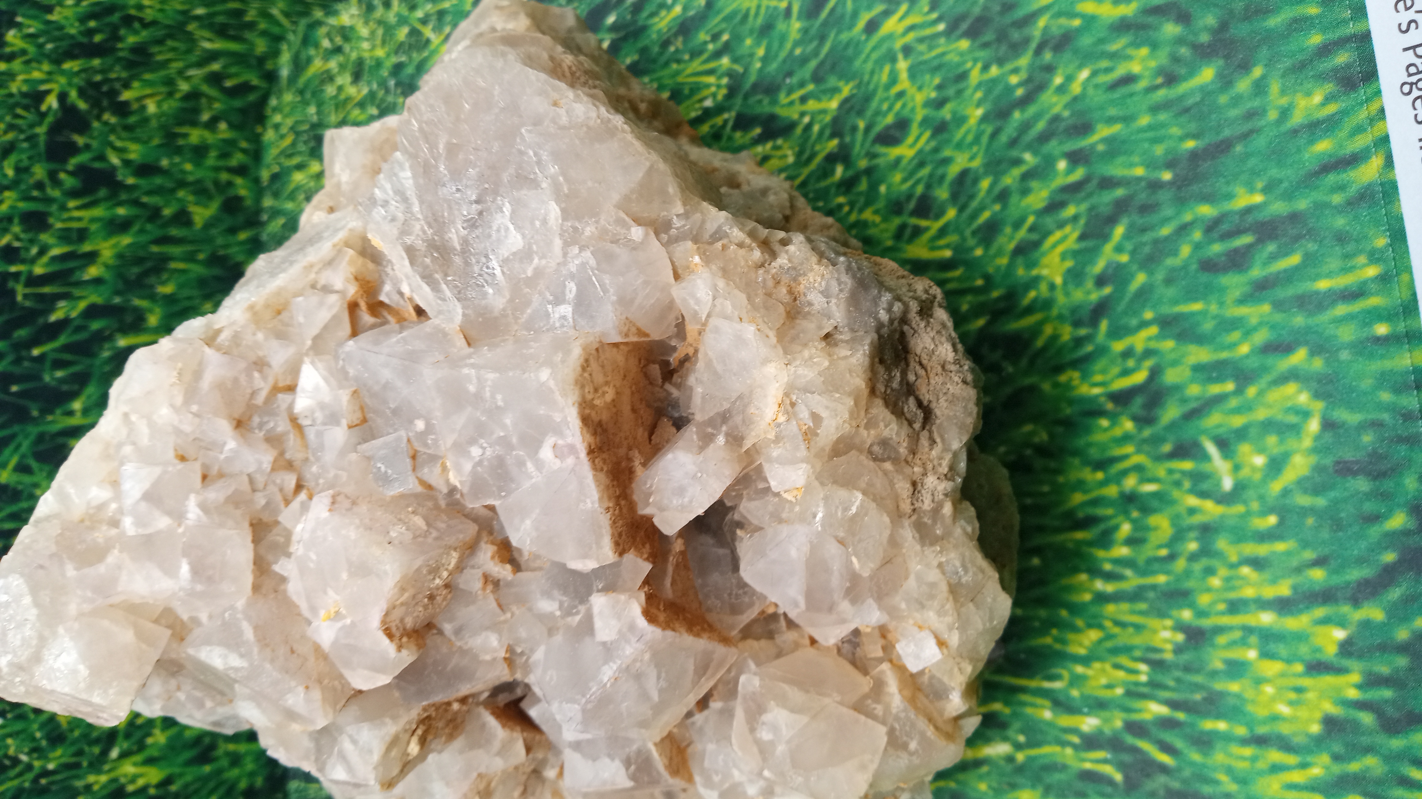 Stunning Cluster of Cube Calcite Large ~ w/ area of Tiny Crystals - New Mexico