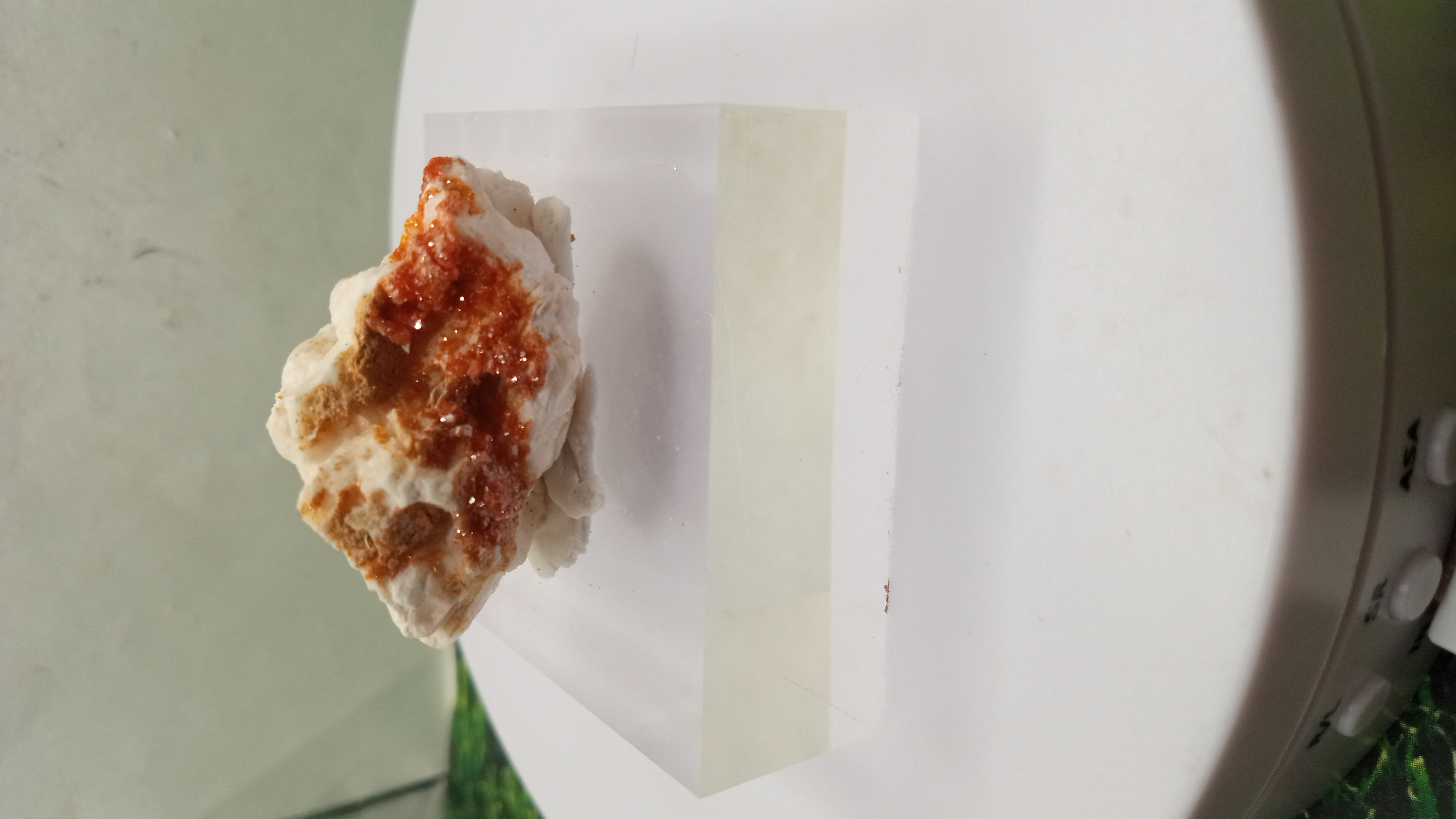 Vanadinite / on Acrylic Stand  Mibladen, Morocco
