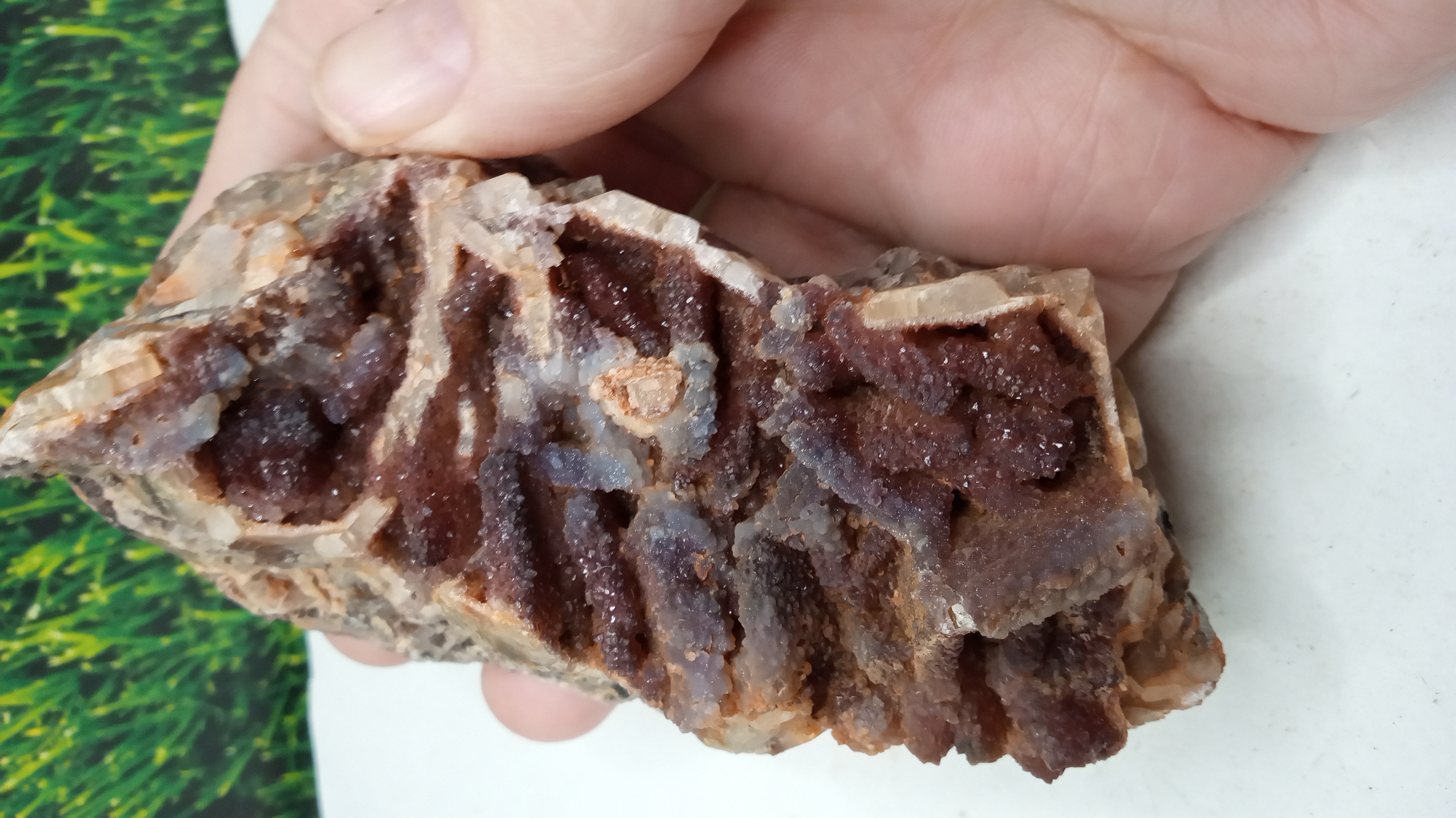 Beautiful Red Hematoid Quartz w/ Blades ~ REMOTE BLACK RANGE New Mexico ~