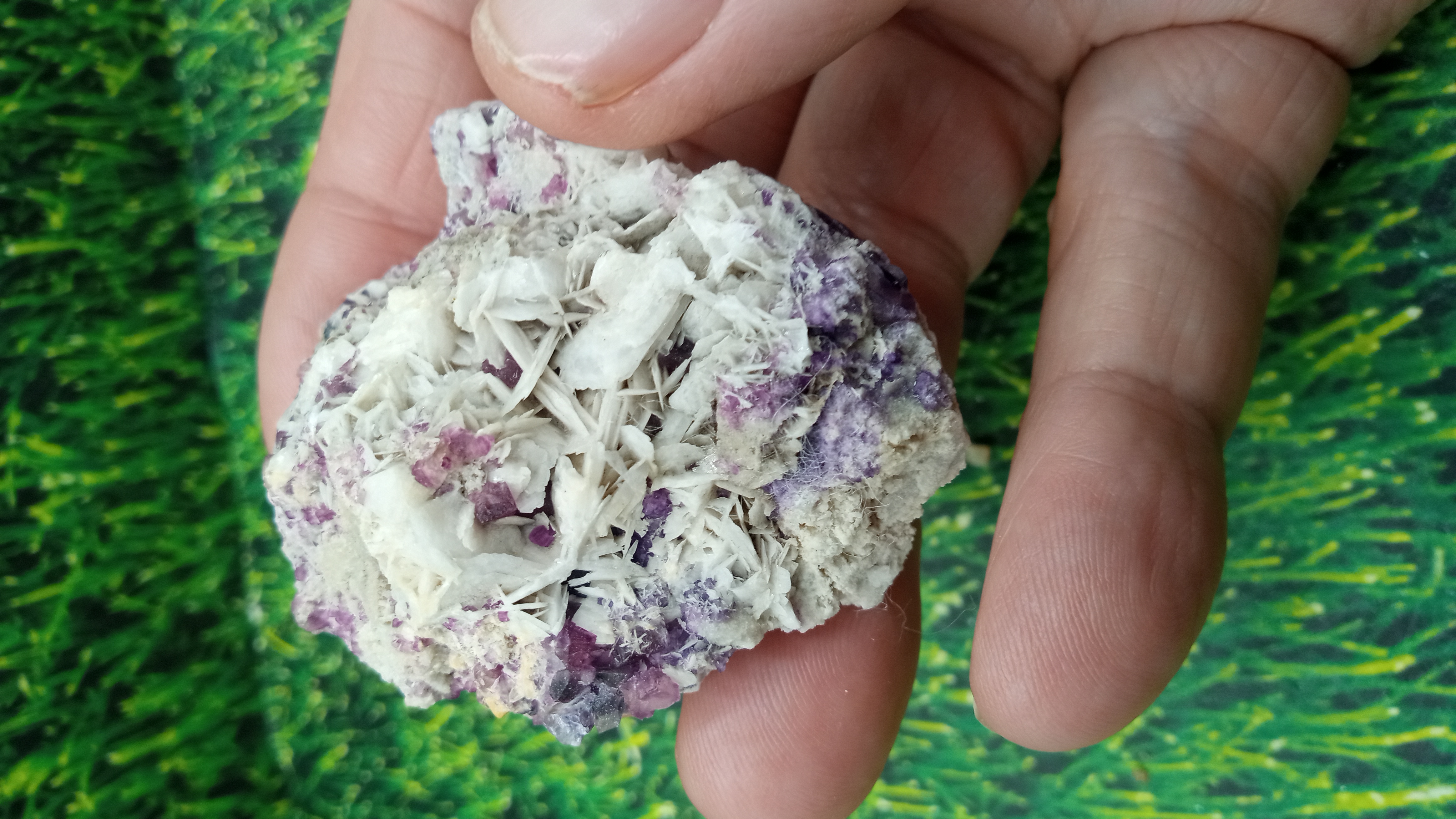 Beautiful Raspberry & Green Barite Mineral - New Mexico -  2.2 oz