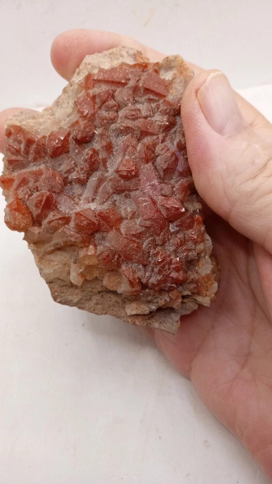 Red & Clear Quartz Crystals 