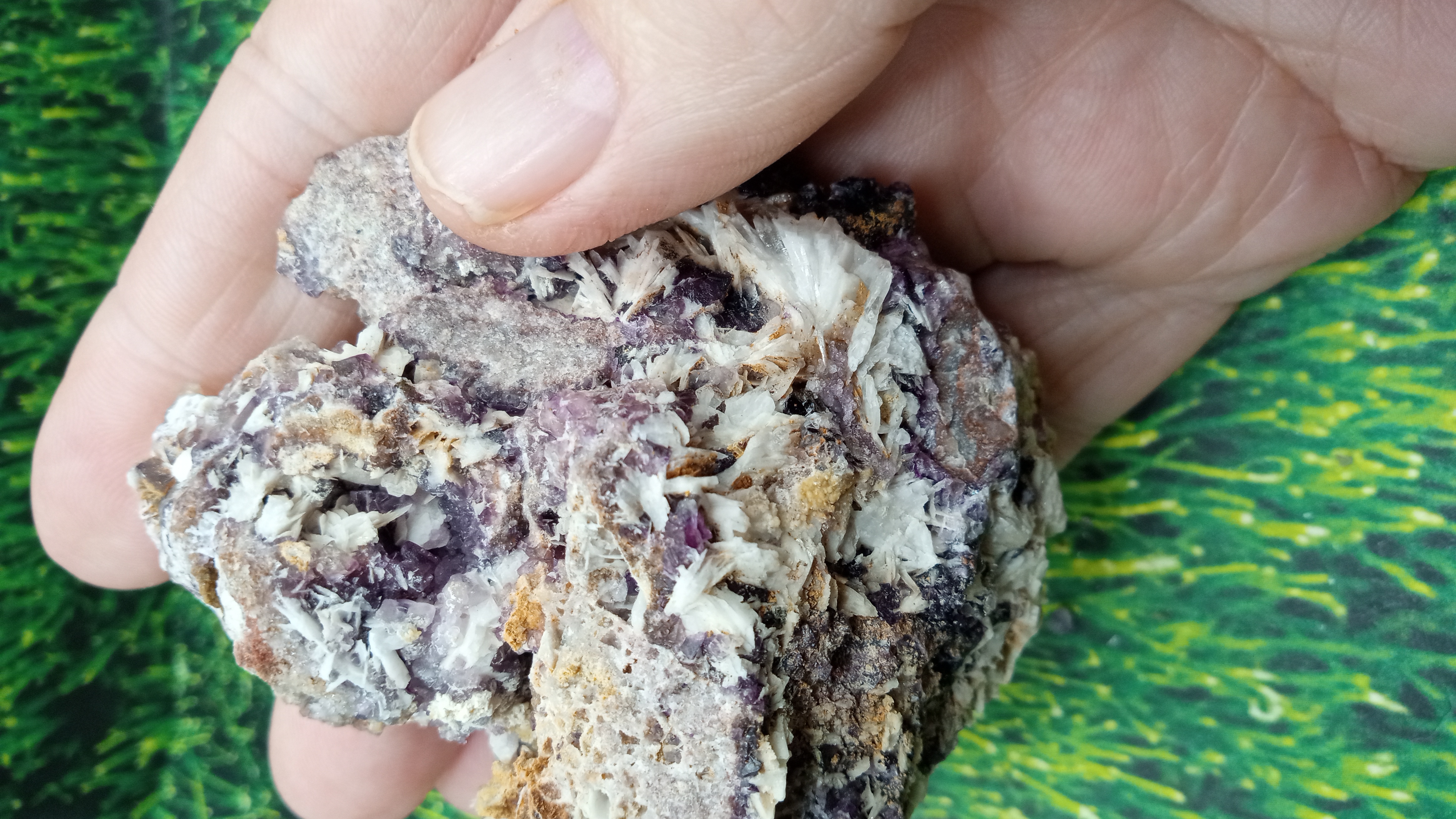 Fluorite w/ Barite Mineral Specimen - 