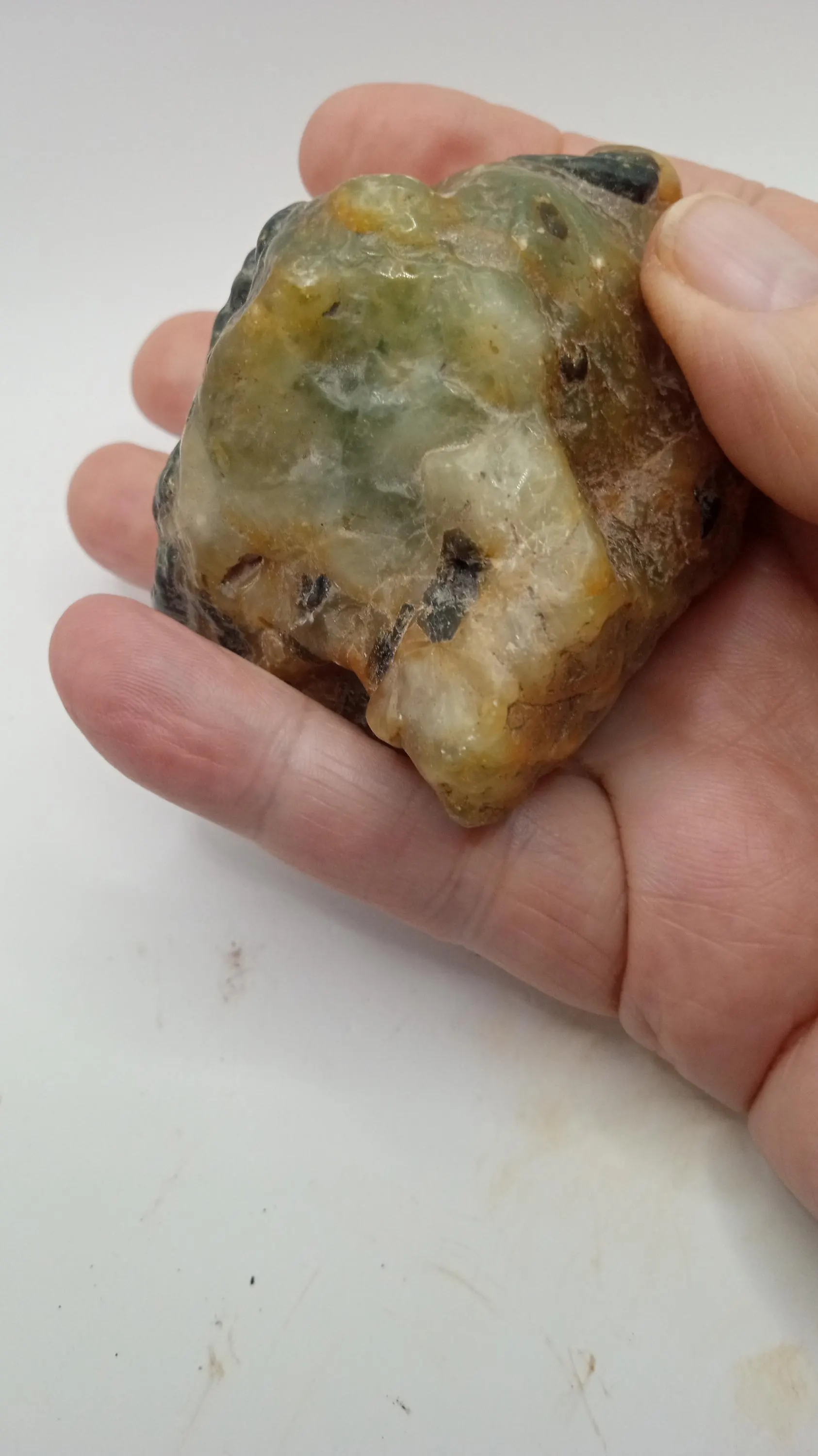 Agate Natural Raw Specimen -   7.8 oz Size