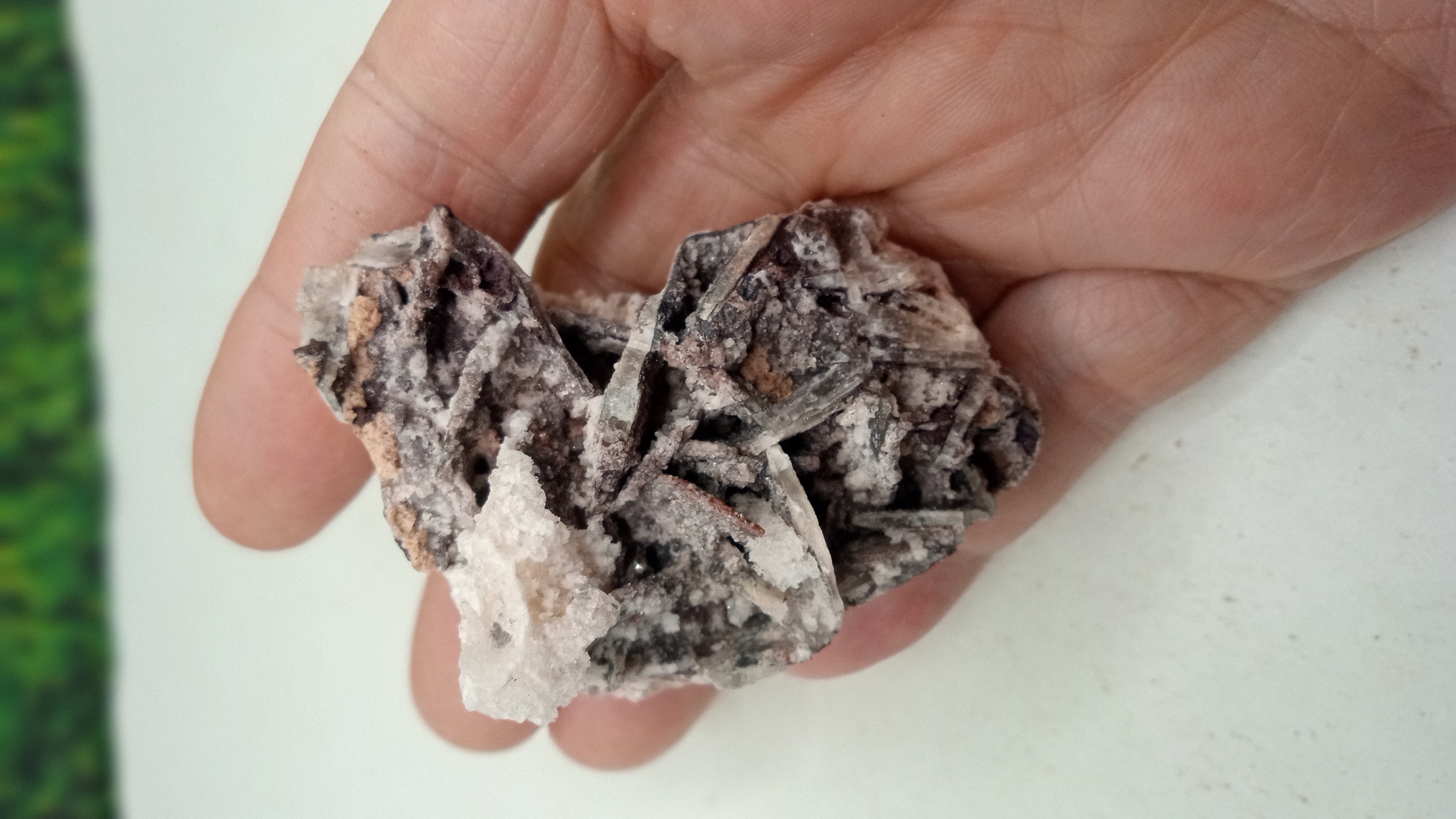 Purple Fluorite w/ Barite Mineral Specimen ~ 
