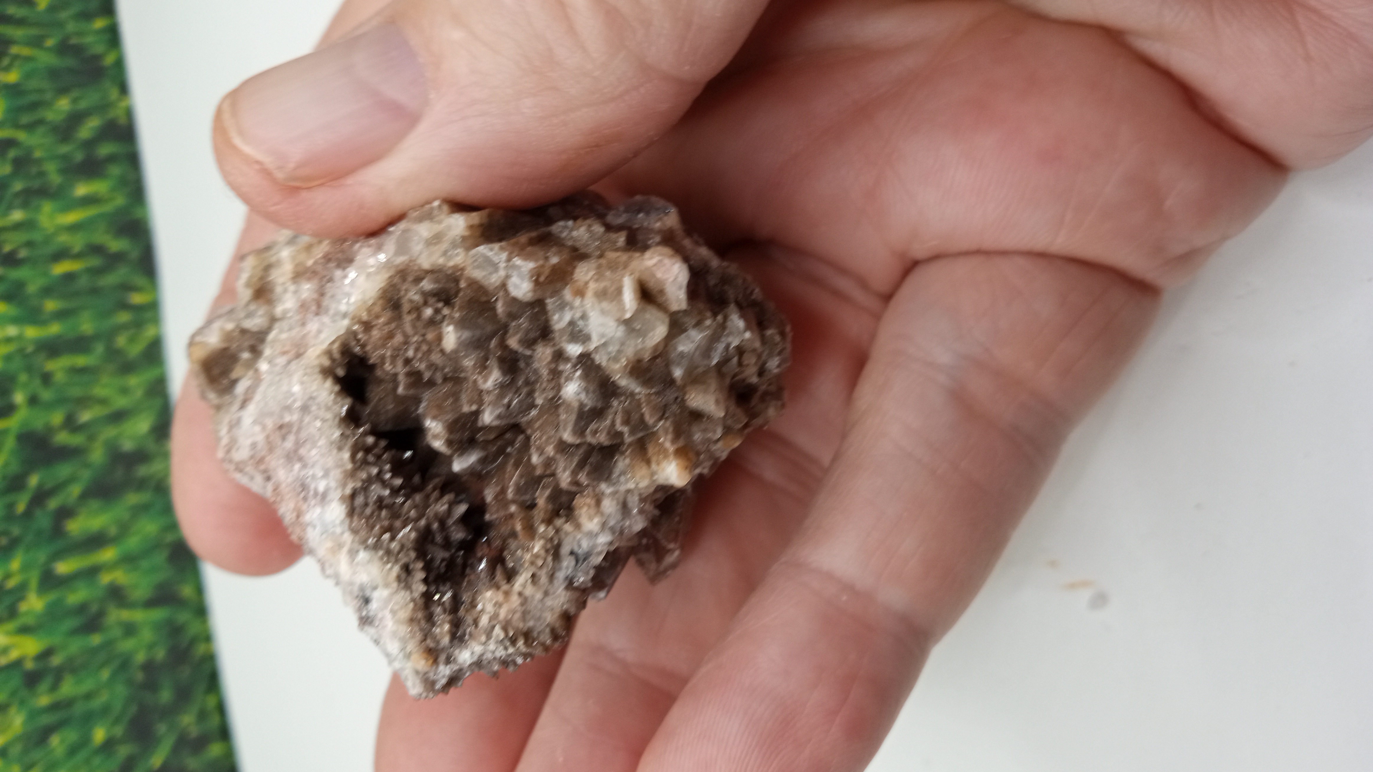 DOGTOOTH CALCITE W/ QUARTZ MINERAL SPECIME