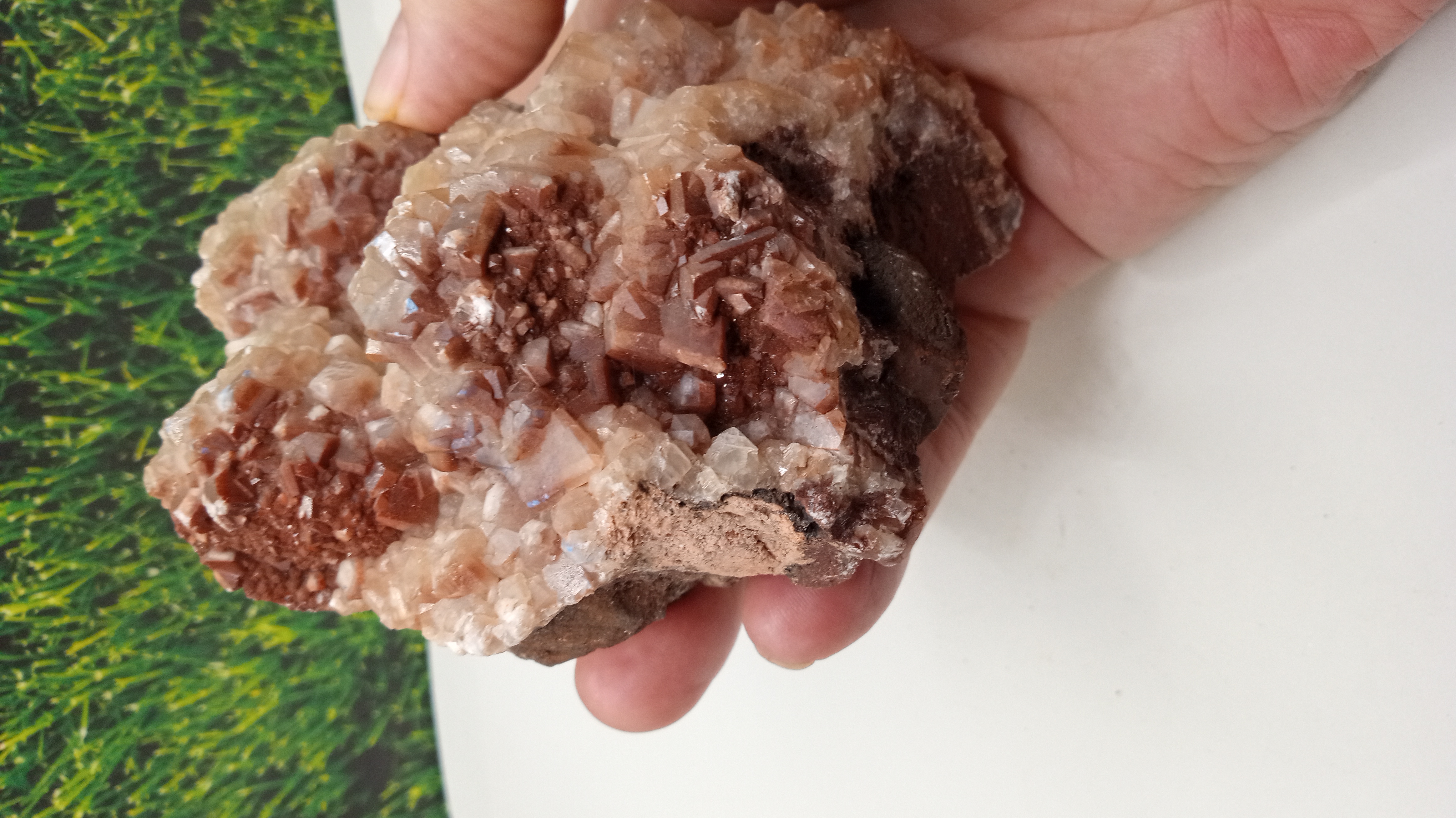 Chabazite / Pyrite / Calcite Mineral Specimen ~ Large ~