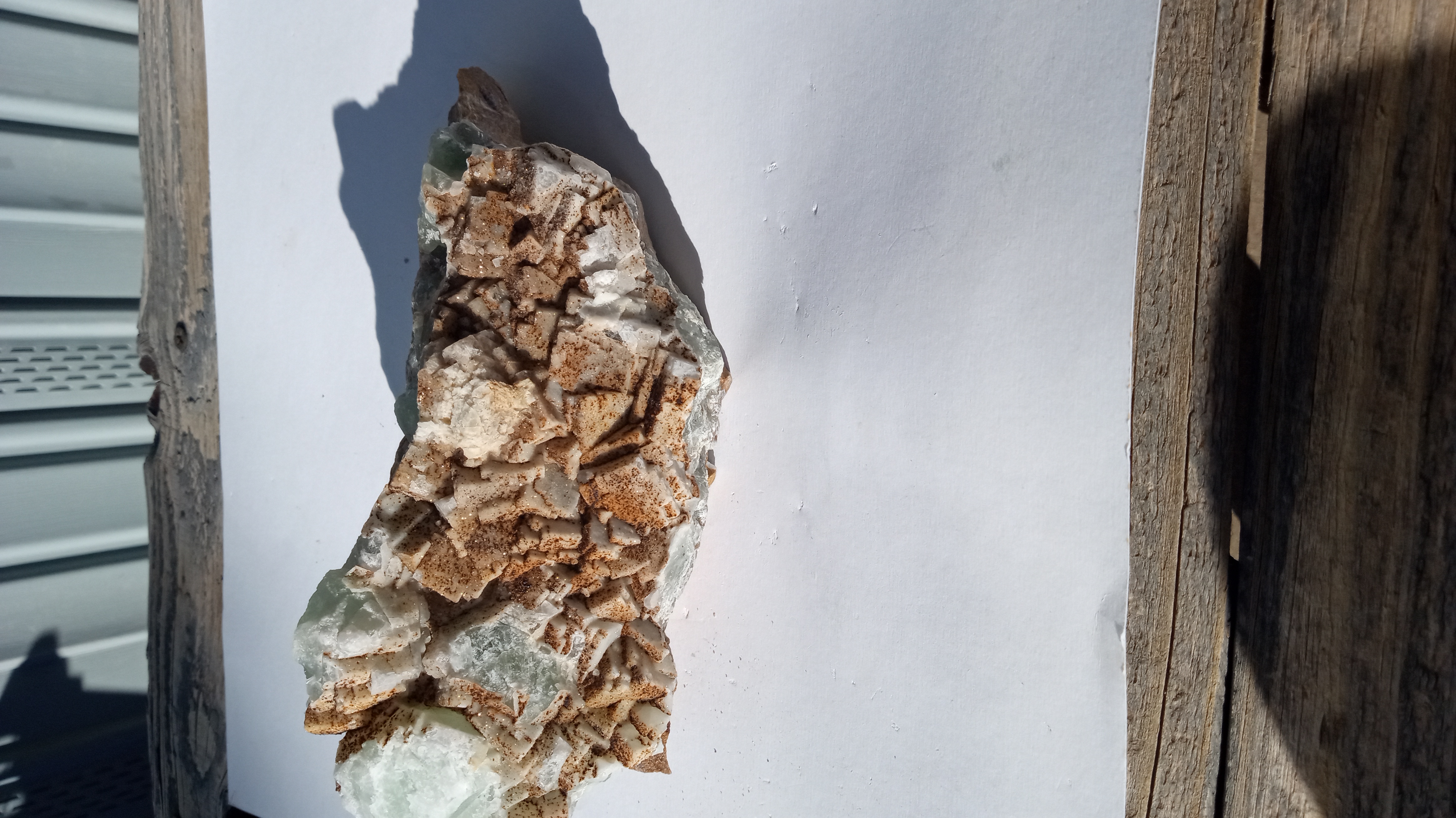 Beautiful Clear & Green Calcite w/ brown colors