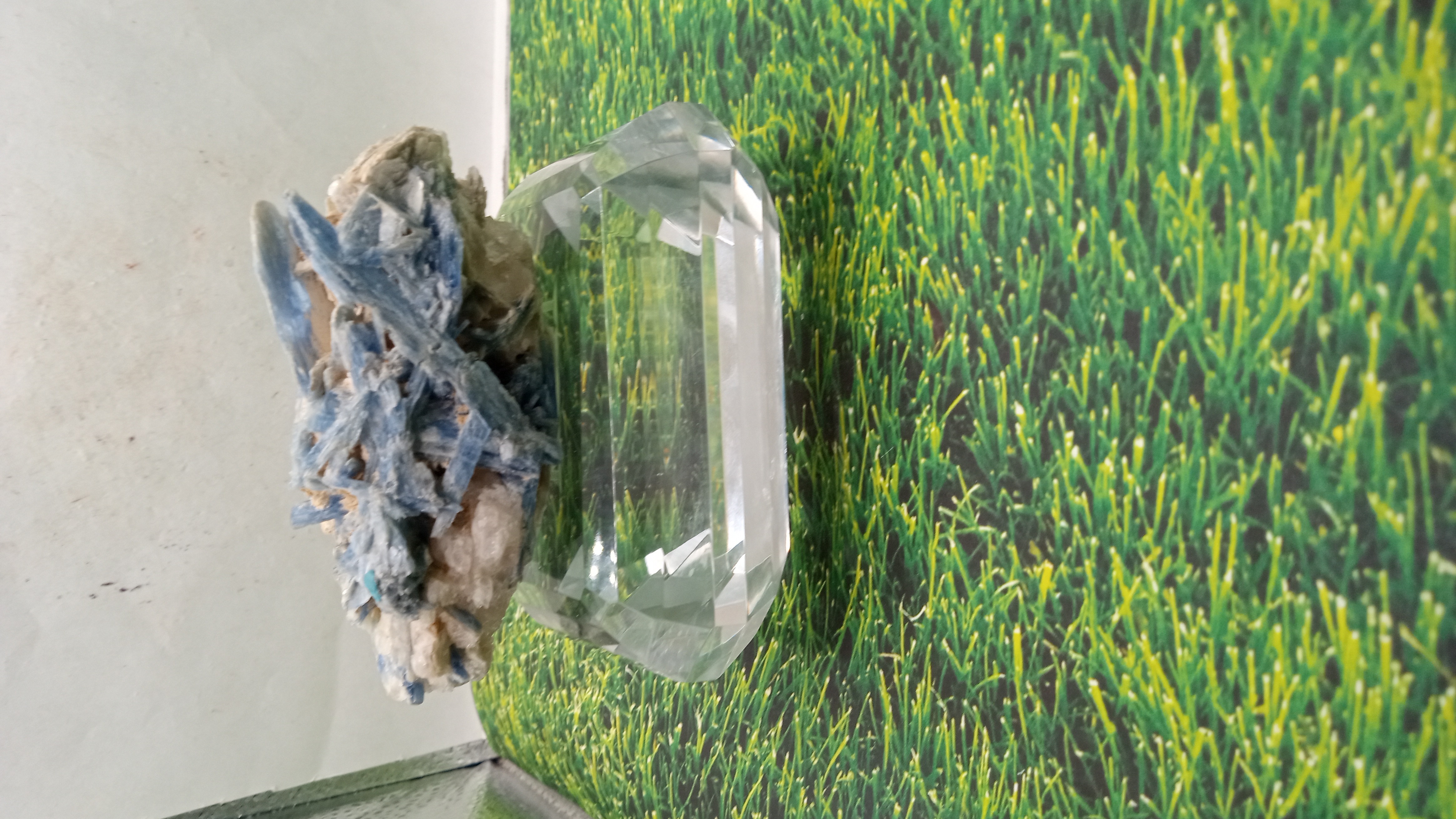 Beautiful Kyanite on Clear Stand - Kenya -