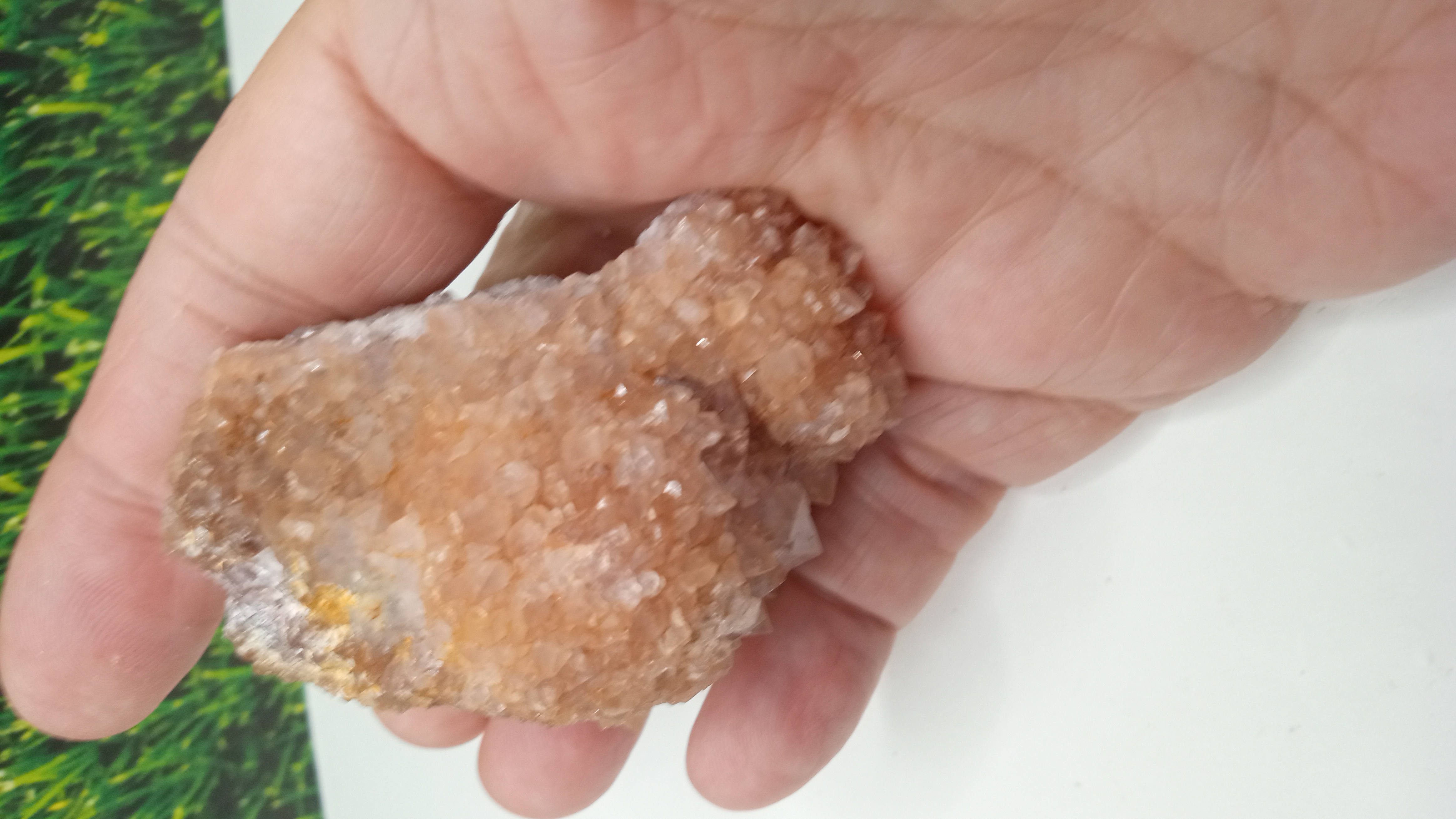 Peach Colored Quartz Crystals  ~ Southern Caballos Mts ~ New Mexico ~