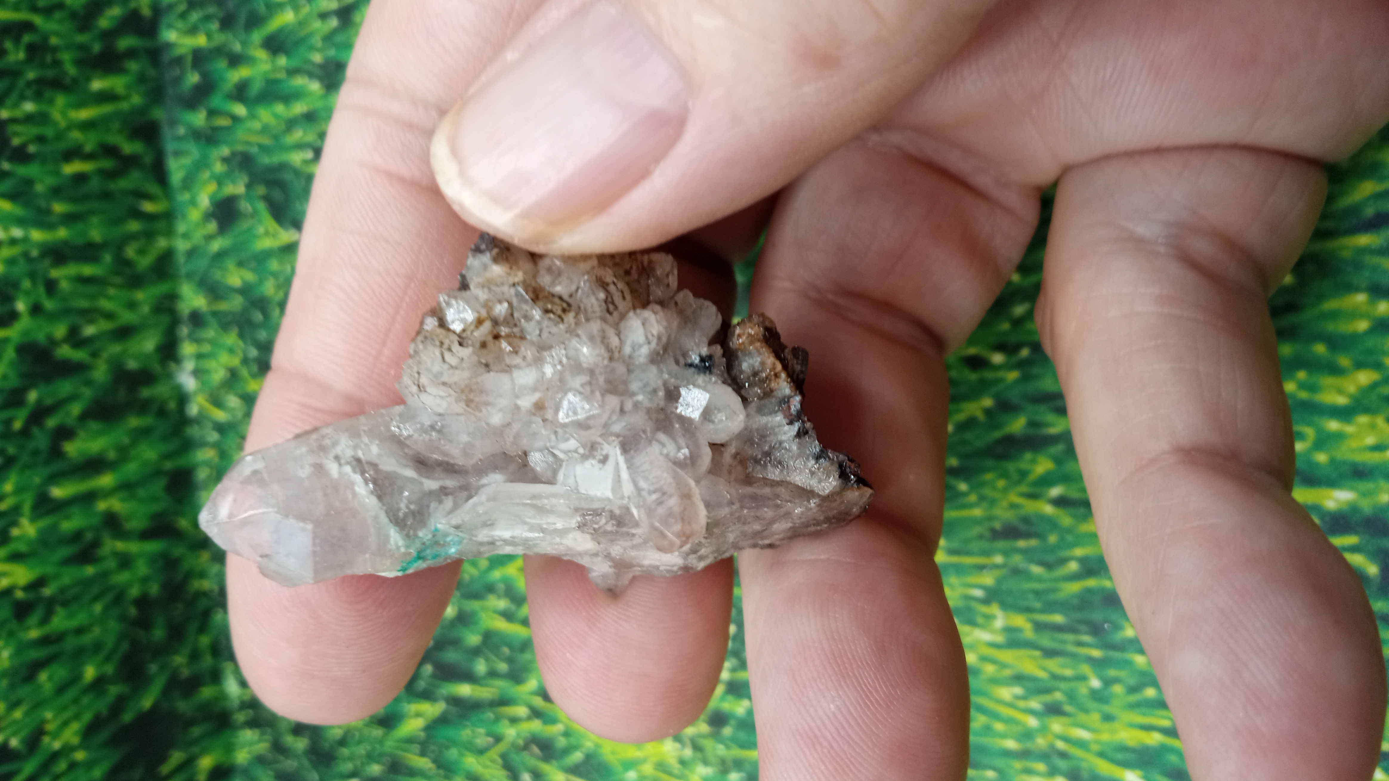 Quartz Crystal Cluster - OroGrande New Mexico ~