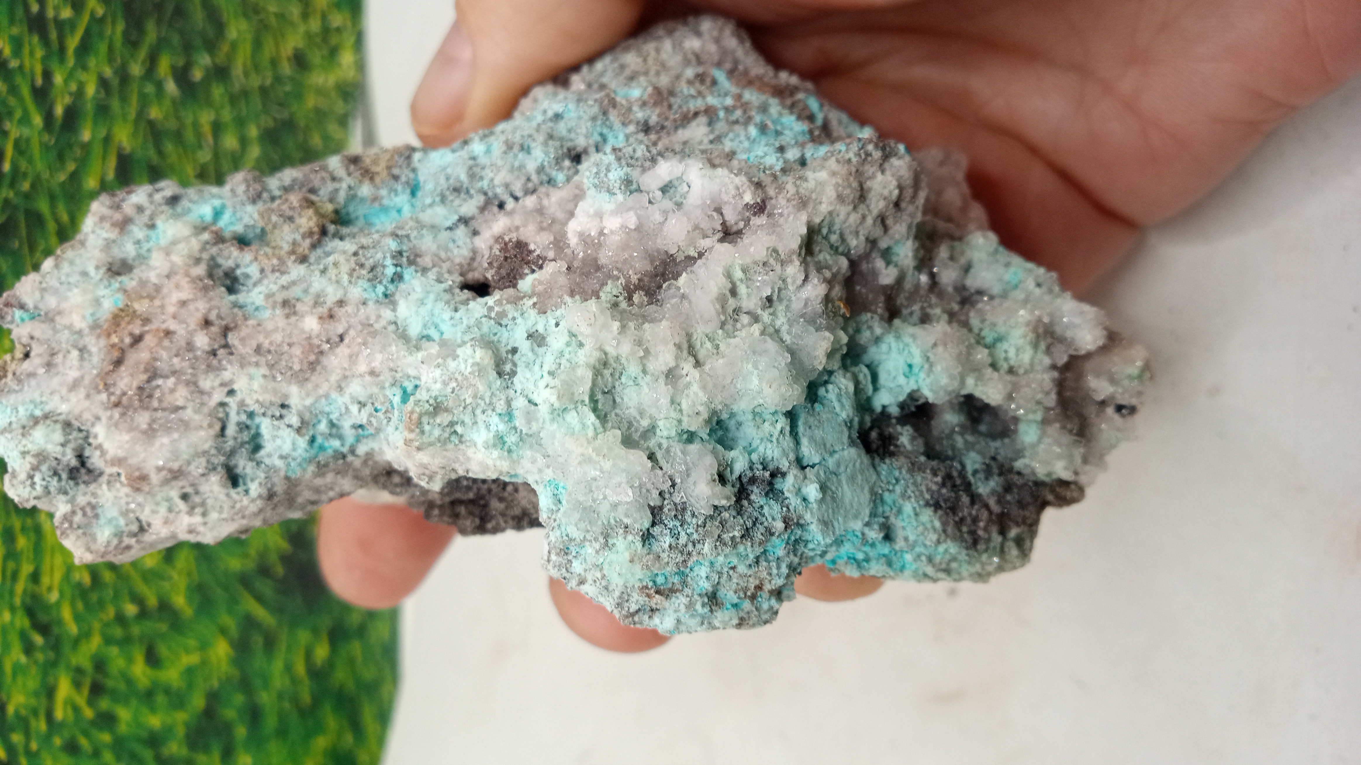 Chrysocolla / Aurichalcite ~ Graphic Mine NN