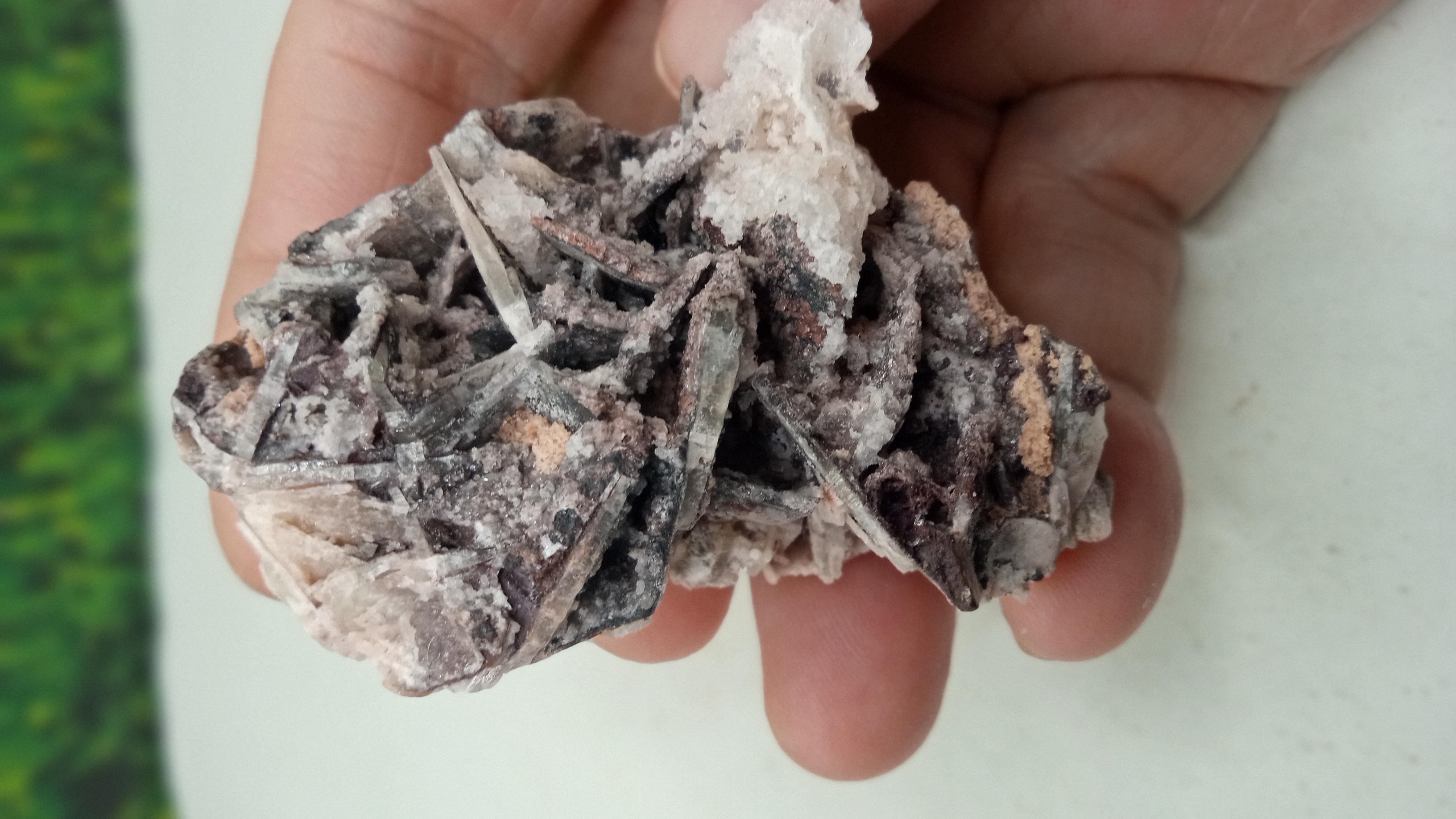 Purple Fluorite w/ Barite Mineral Specimen ~ 