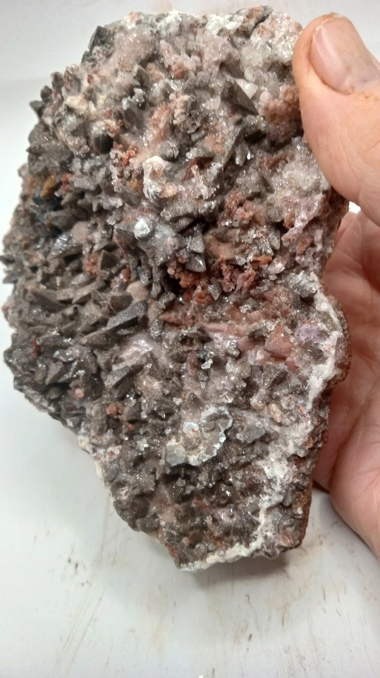 Vanidinite w/ Calcite - San Carlos Mine Area - Mexico