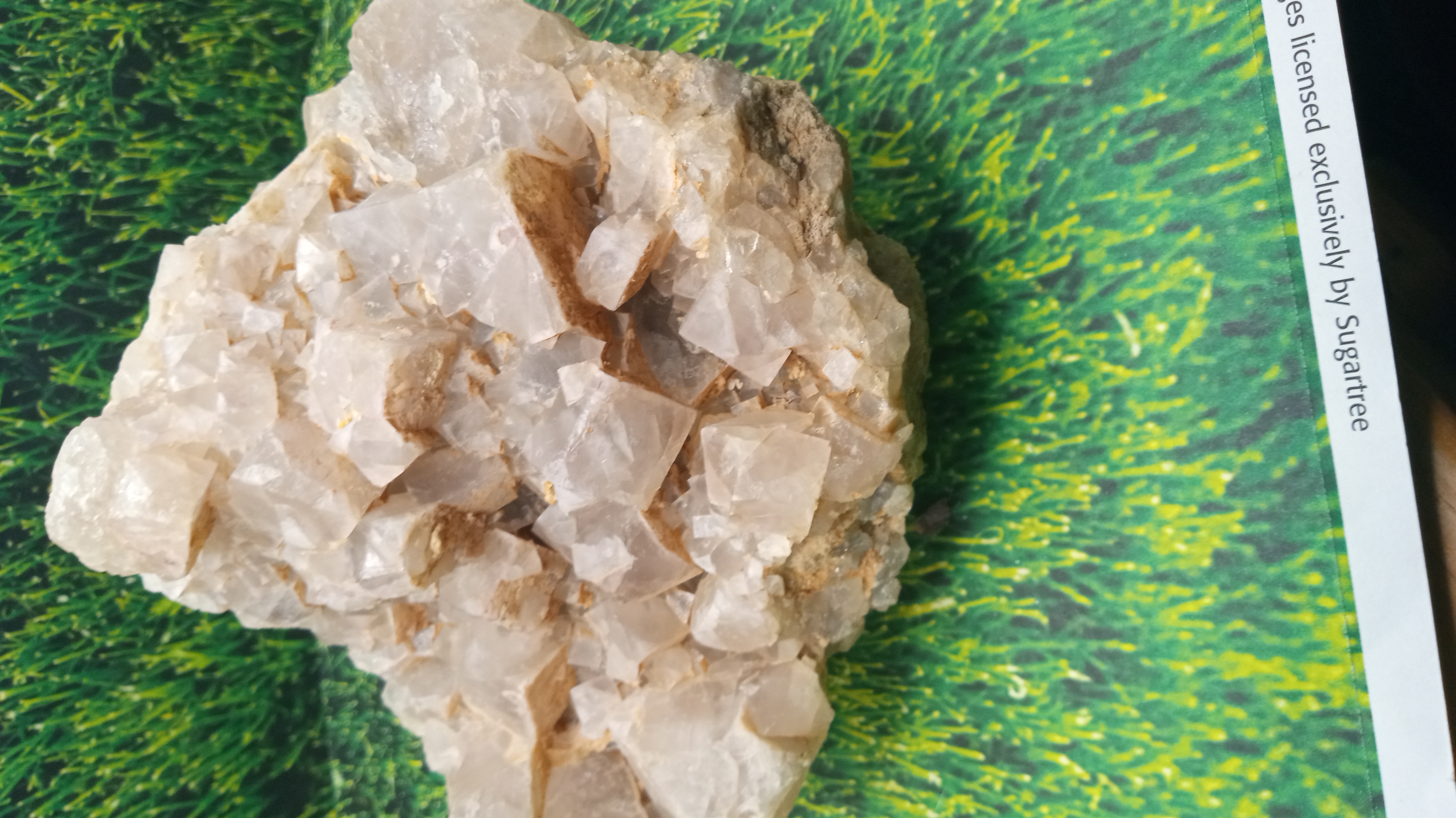 Stunning Cluster of Cube Calcite Large ~ w/ area of Tiny Crystals - New Mexico