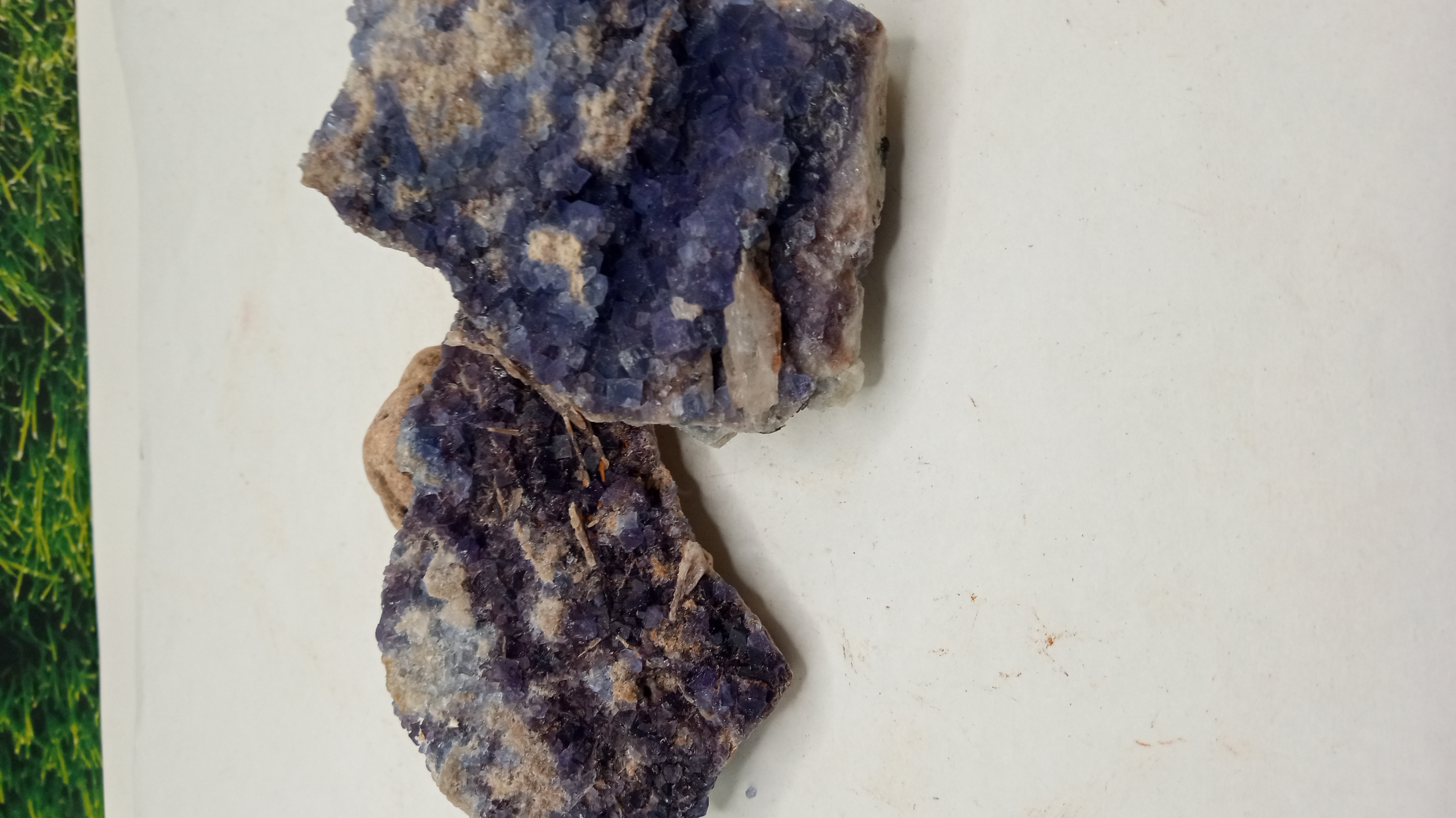Dark Purple Fluorite ~ Burro mts nm  ( 2 ) included ~
