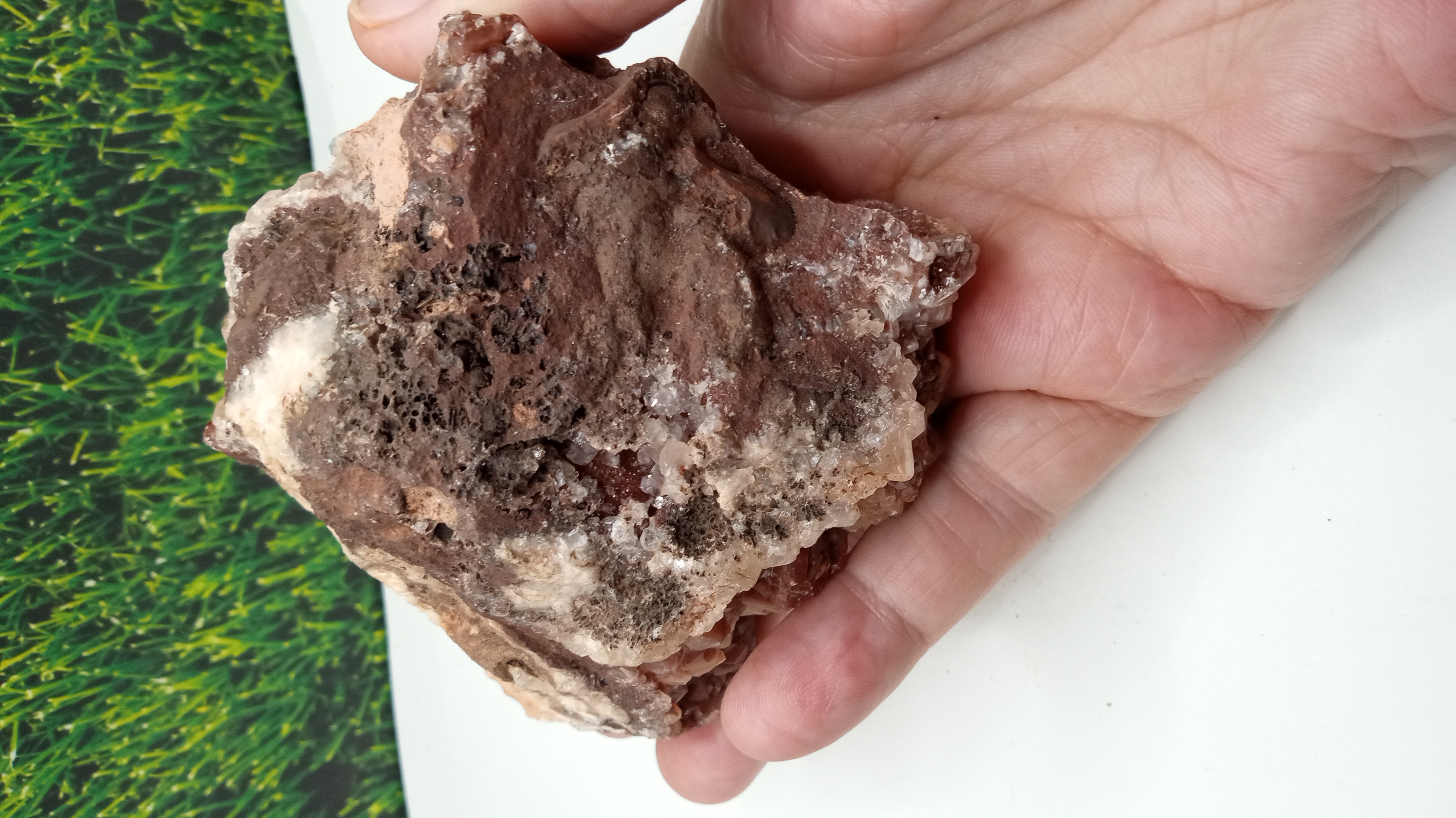 Chabazite / Pyrite / Calcite Mineral Specimen ~ Large ~