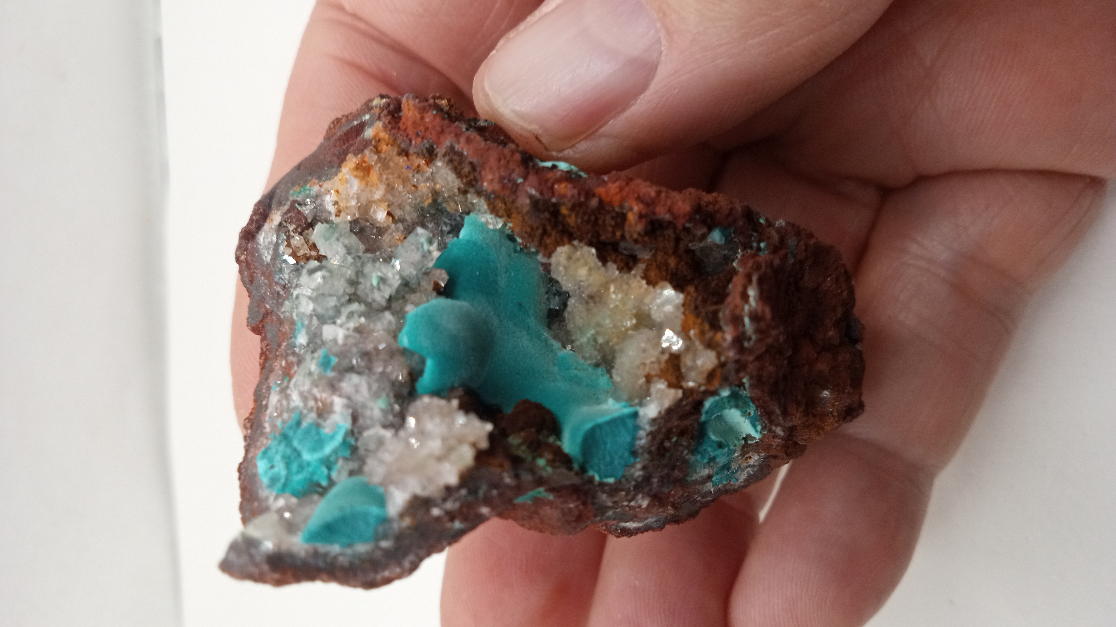 Beautiful Rosasite Mineral Specimen Christmas Mine AZ