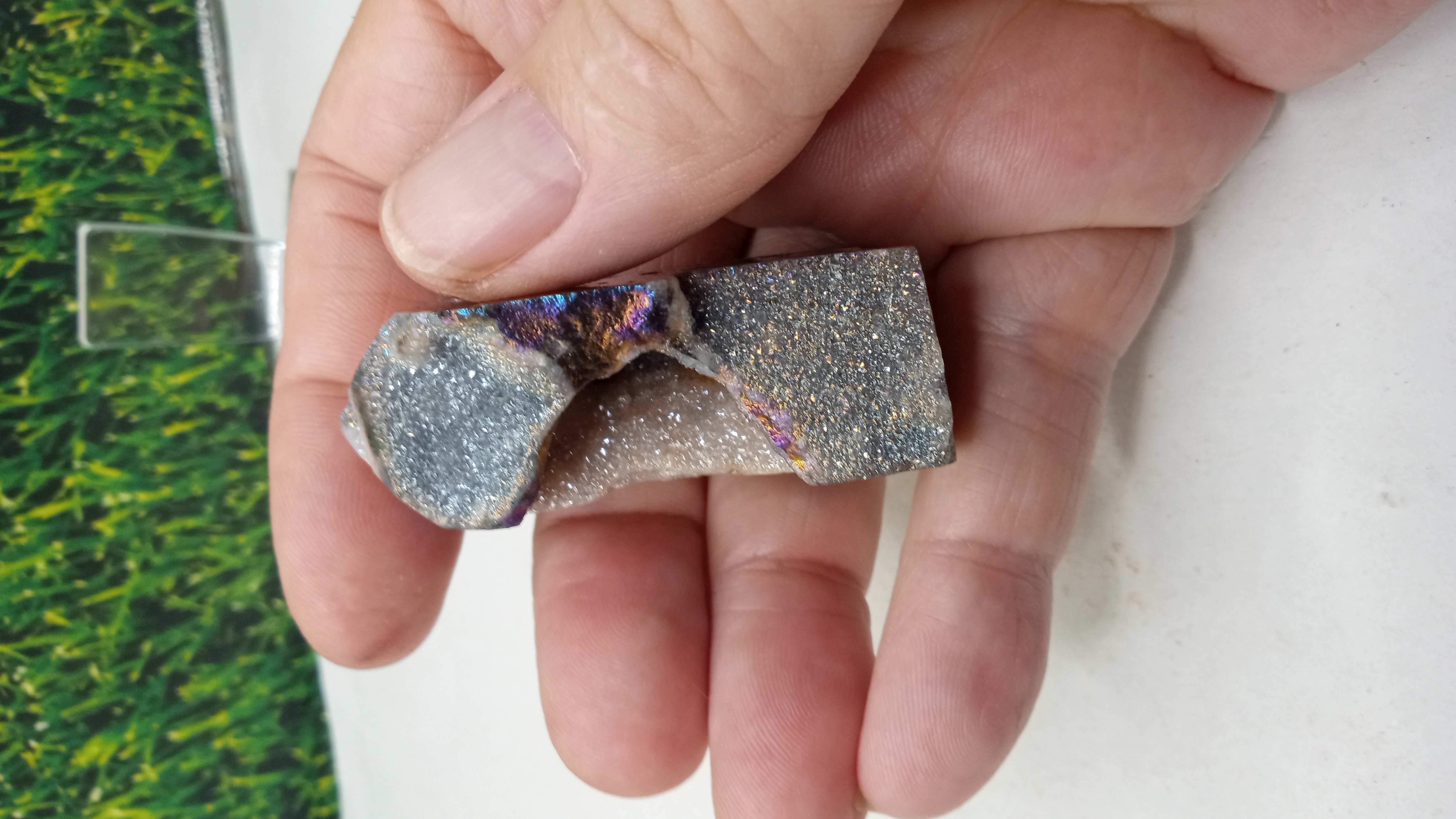 Aura Quartz ~ Unique Beautiful Acrylic Stand Included ~