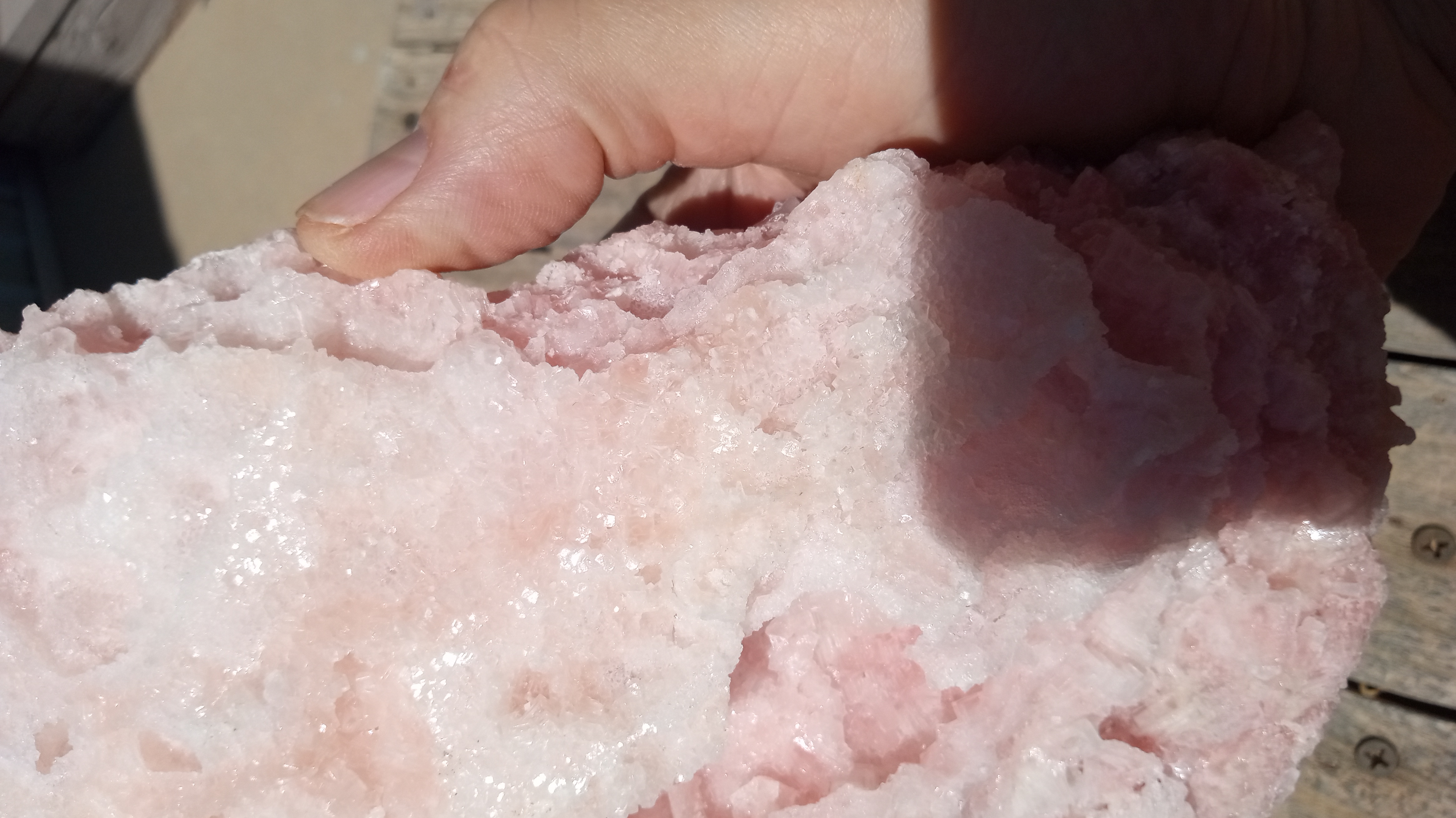 Stunning Large Pink Halite from Searles Lake, CA