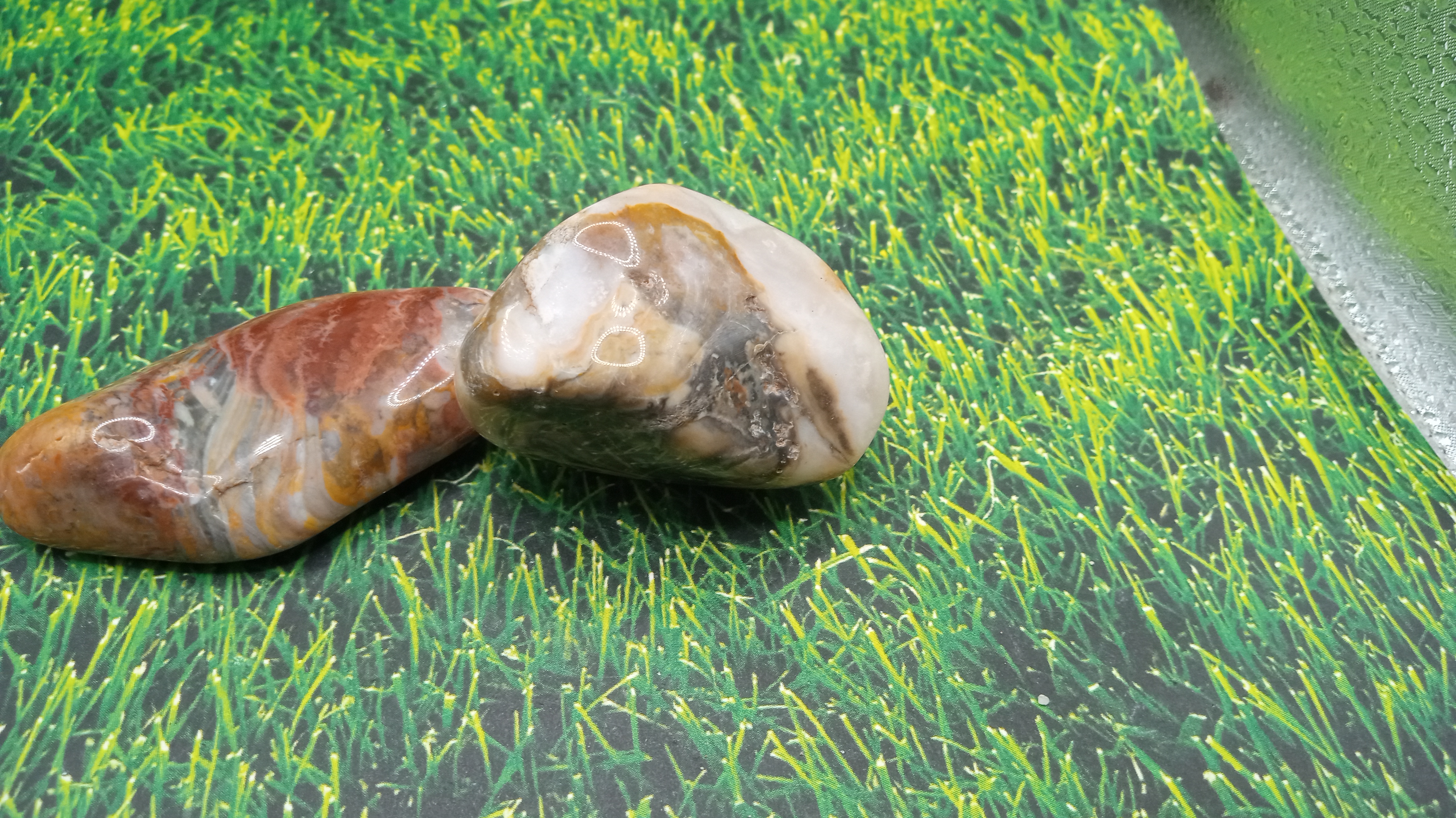 Jasper & Breccoated Jasper - ( 2 ) Pieces -