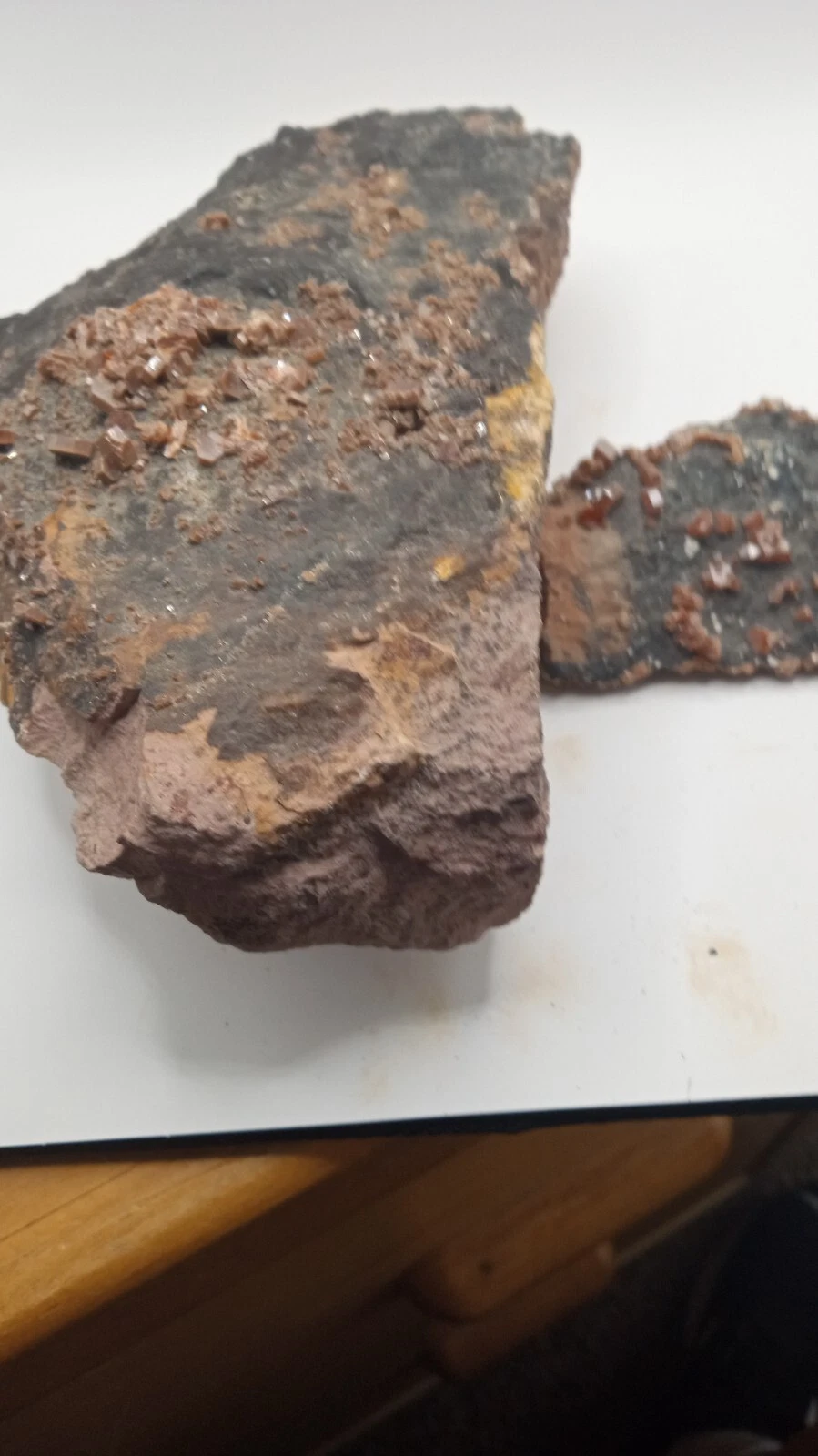 Wulfenite w/ Tiny Quartz Crystals - Rare
