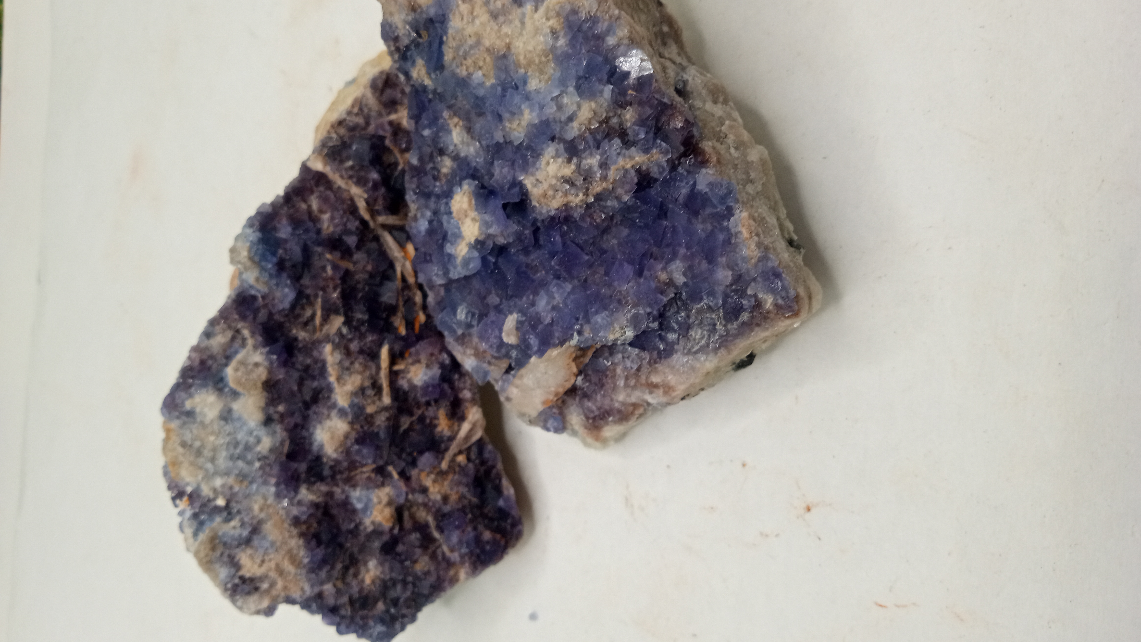 Dark Purple Fluorite ~ Burro mts nm  ( 2 ) included ~