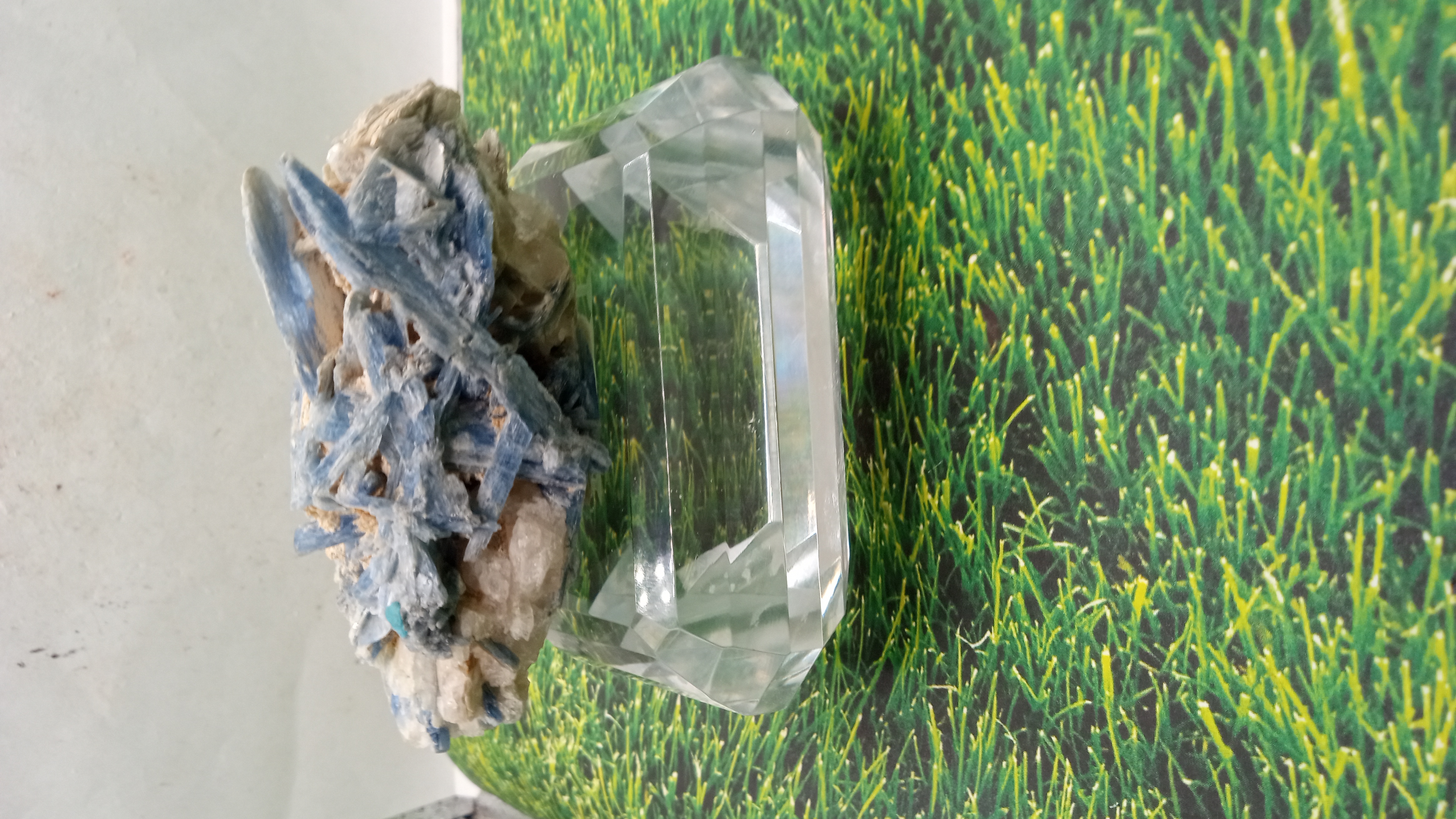 Beautiful Kyanite on Clear Stand - Kenya -