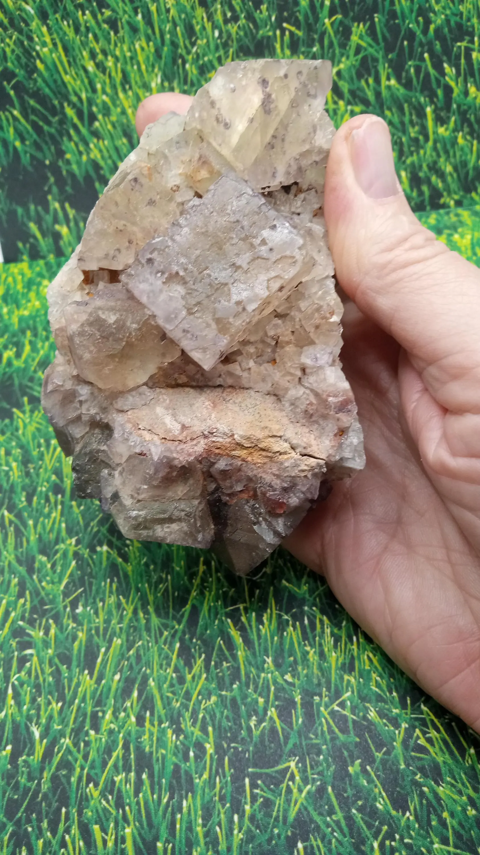 Blue Fluorite Mineral Specimen -
