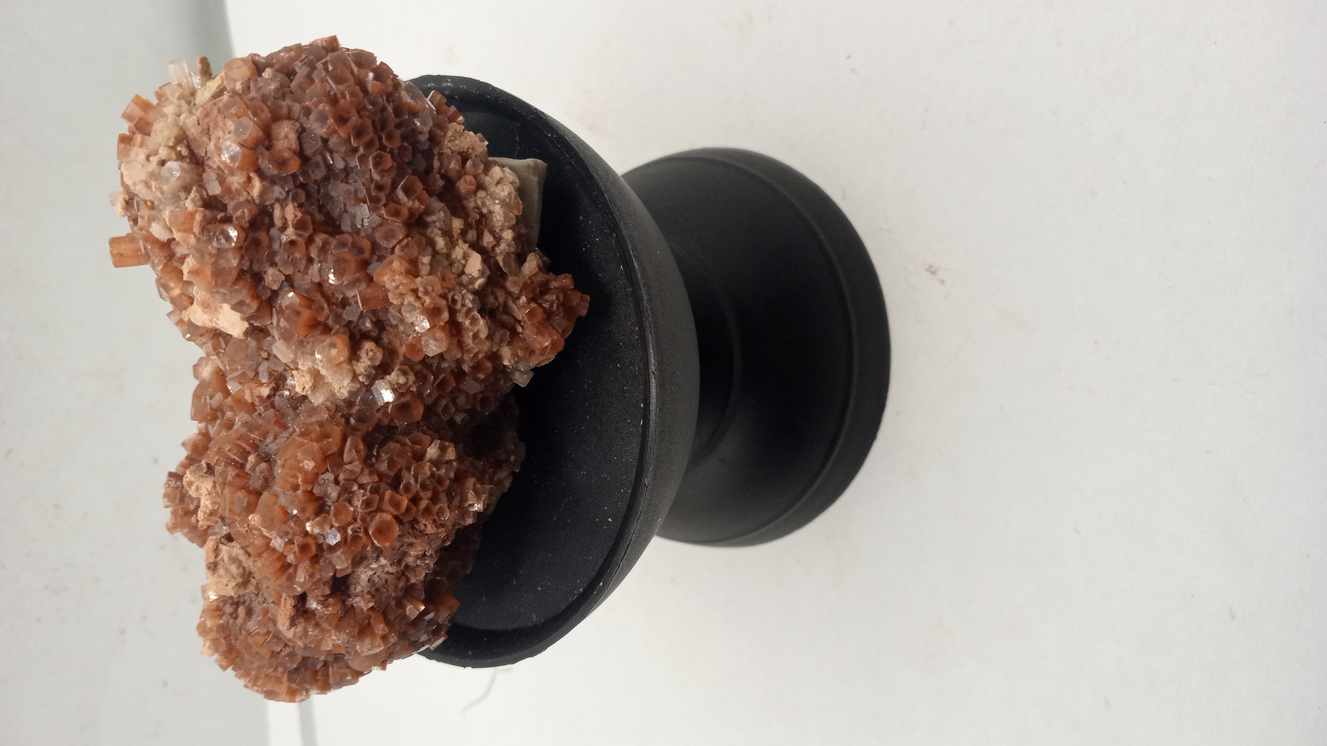 Aragonite from Morocco on Black Stand -