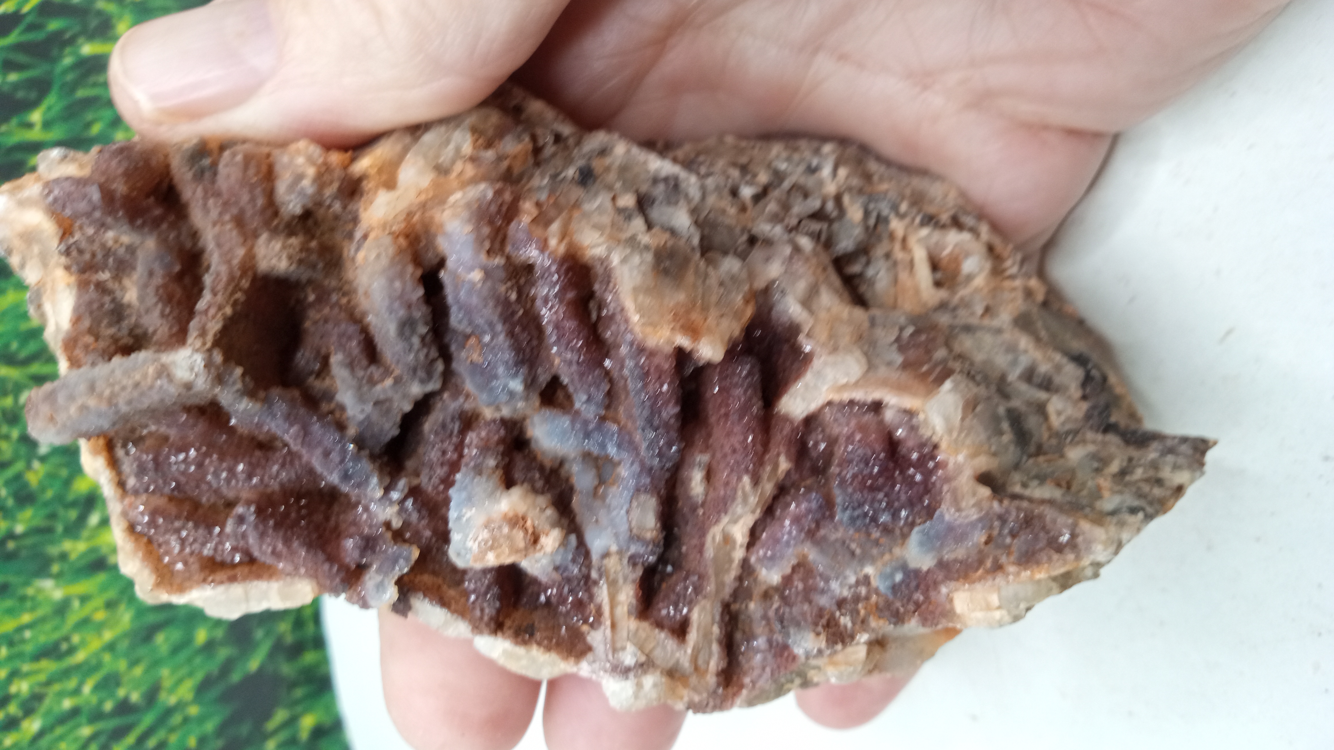 Beautiful Red Hematoid Quartz w/ Blades ~ REMOTE BLACK RANGE New Mexico ~