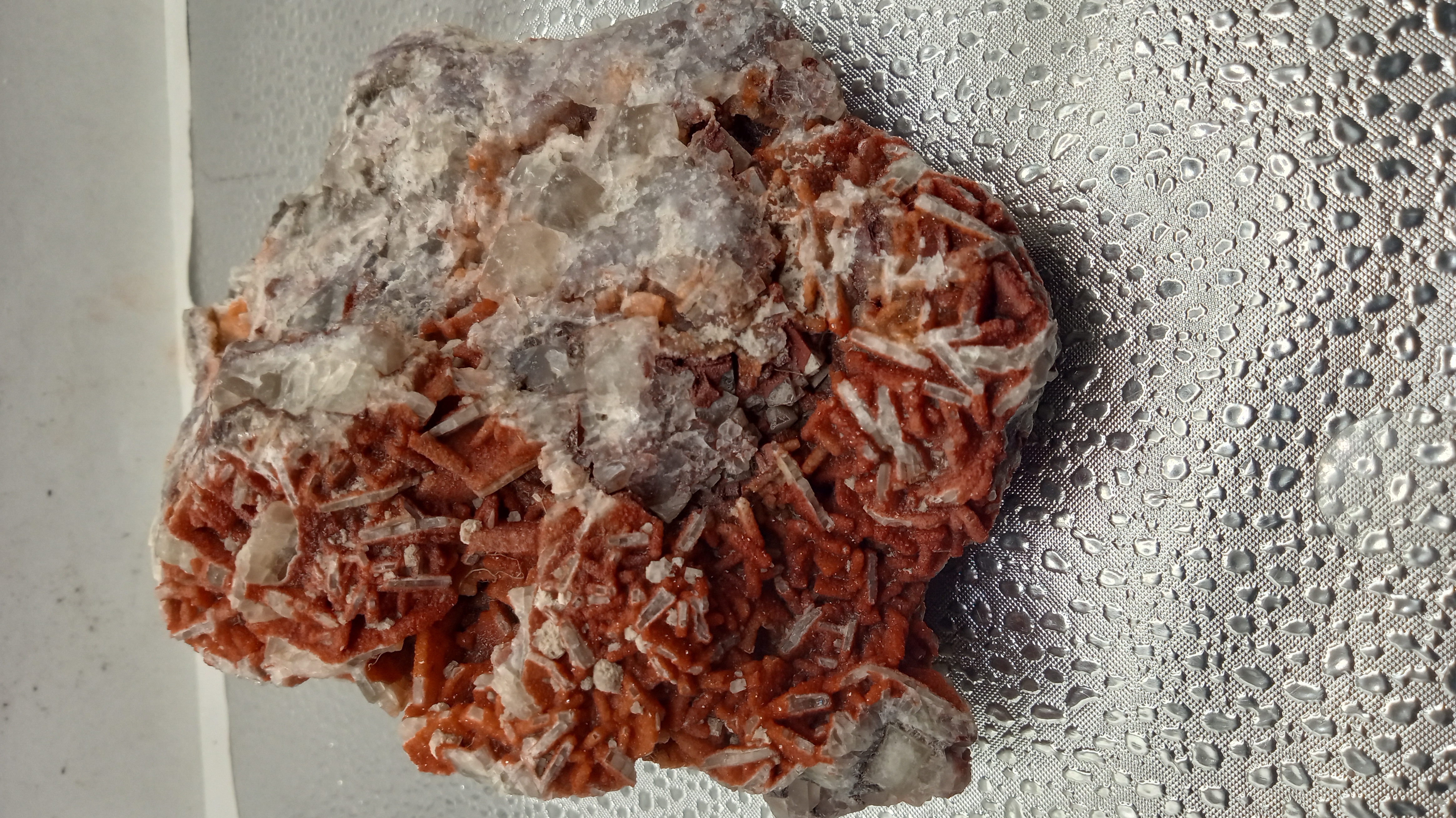 Stunning Red Calcite w/ Quartz - New Mexico - Large -
