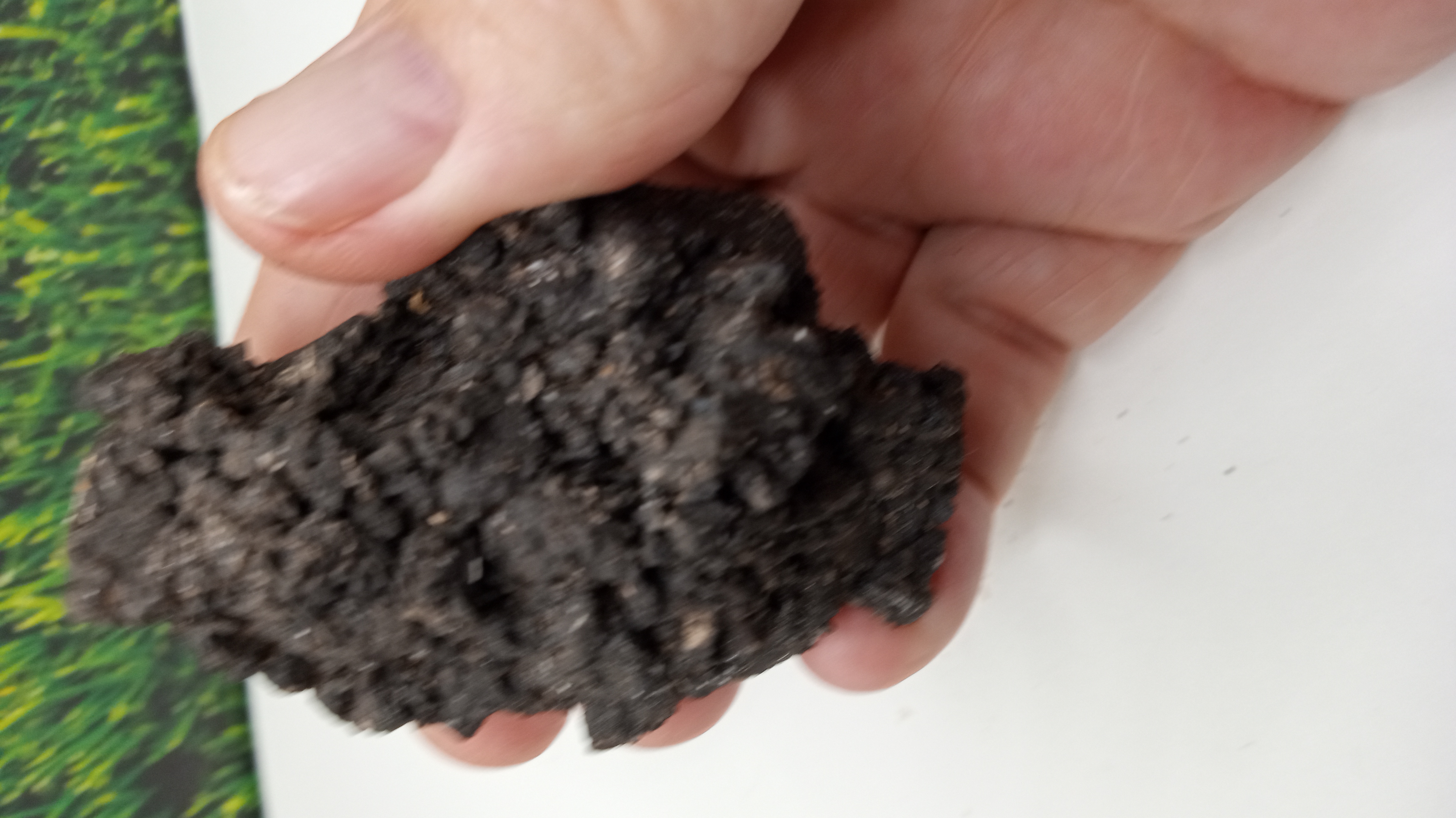 Black Basalt Mineral Specimen ~~