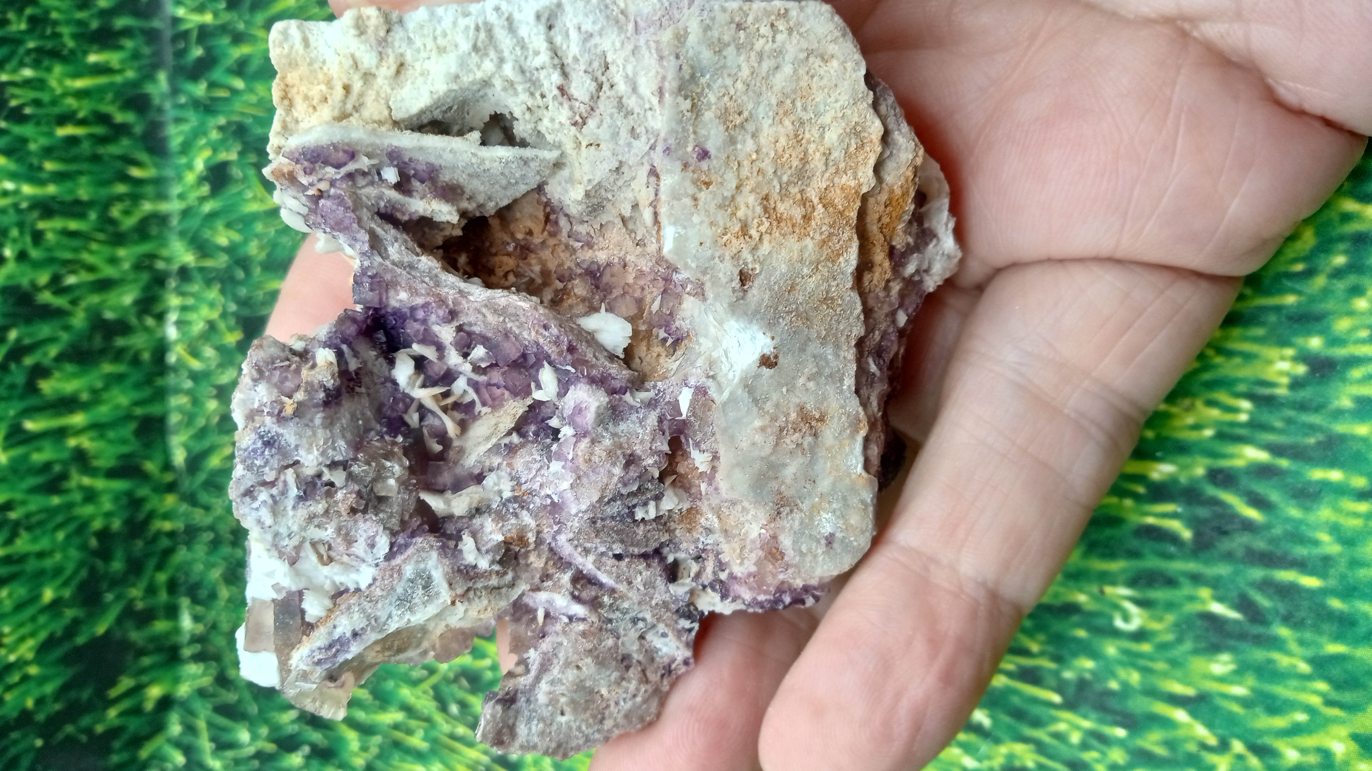 Fluorite w/ Barite Mineral Specimen - 