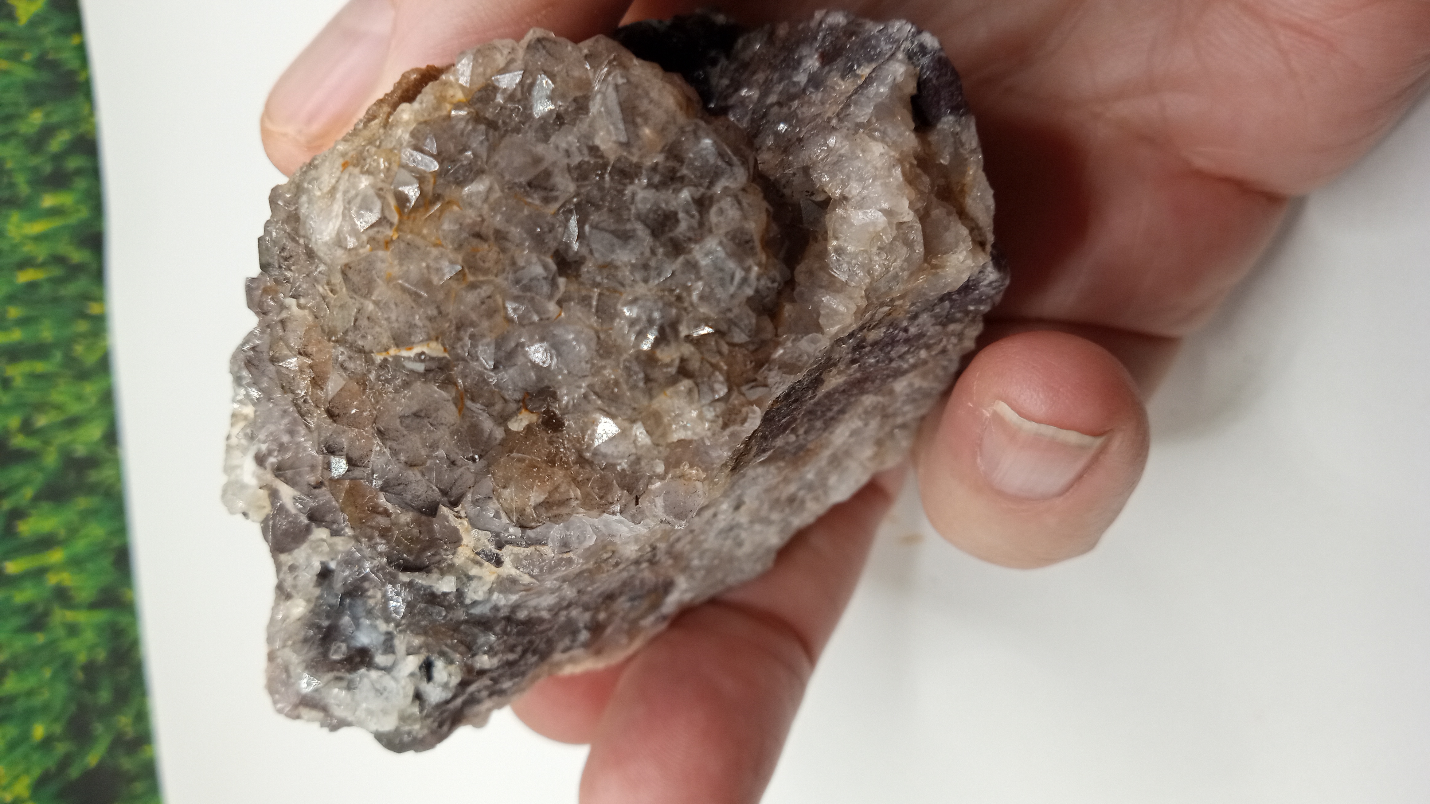 Nice Purple/ White / Black - Quartz - Quartzite - Calcite -