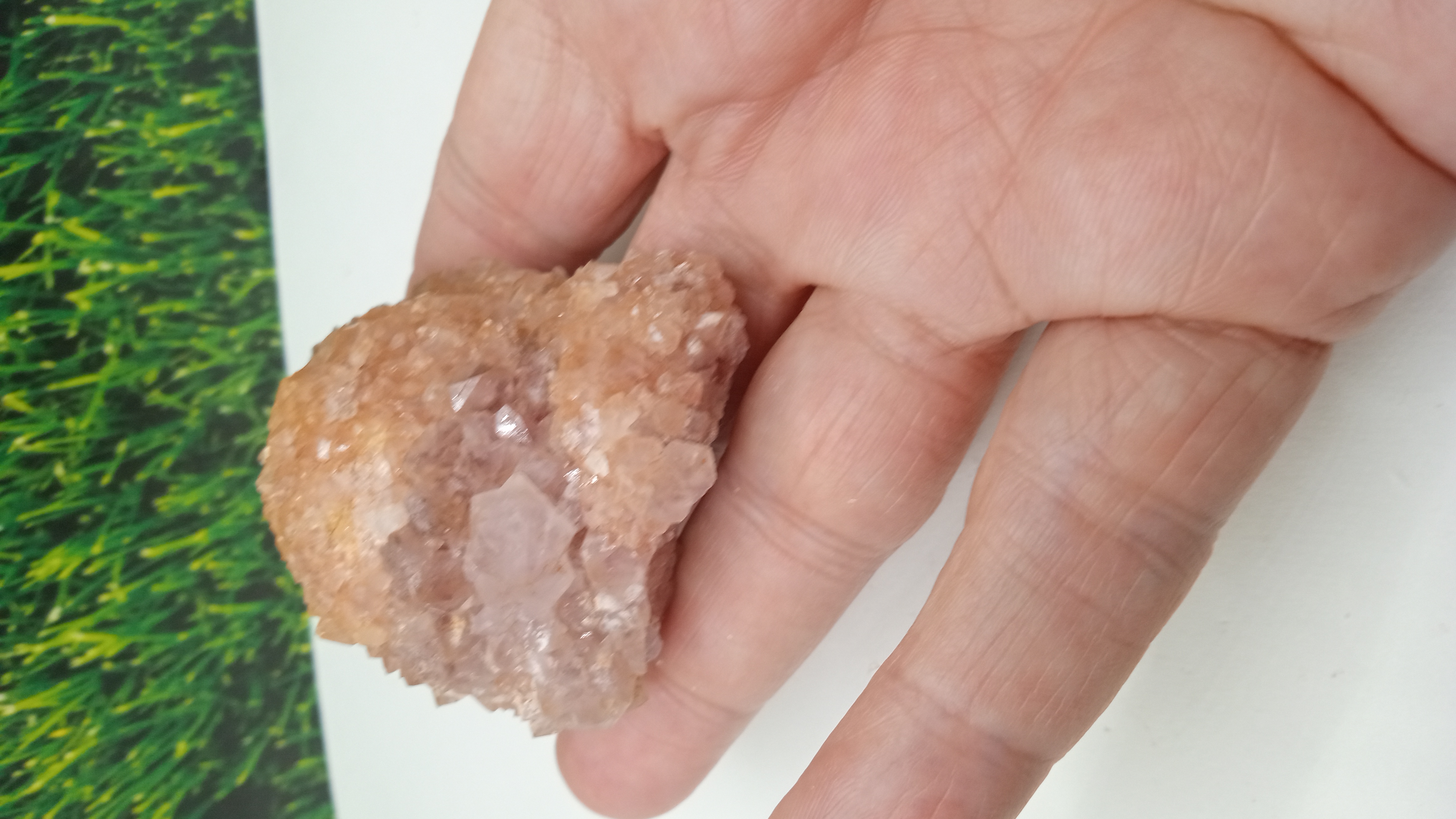 Peach Colored Quartz Crystals  ~ Southern Caballos Mts ~ New Mexico ~