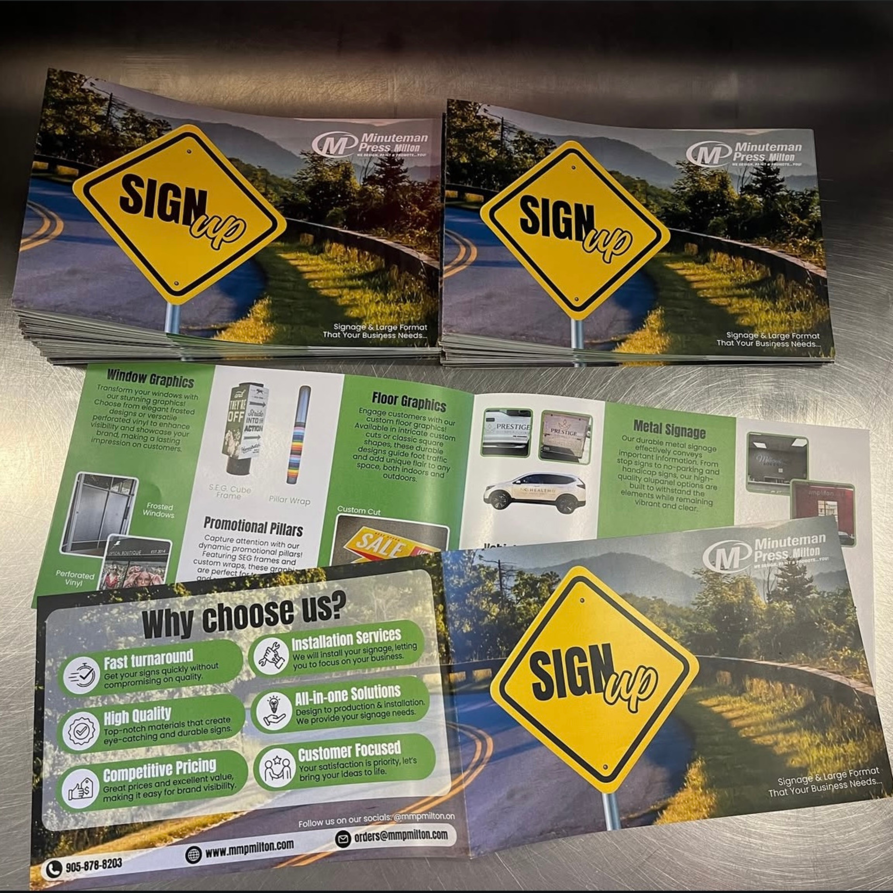 Signage Folded Flyer