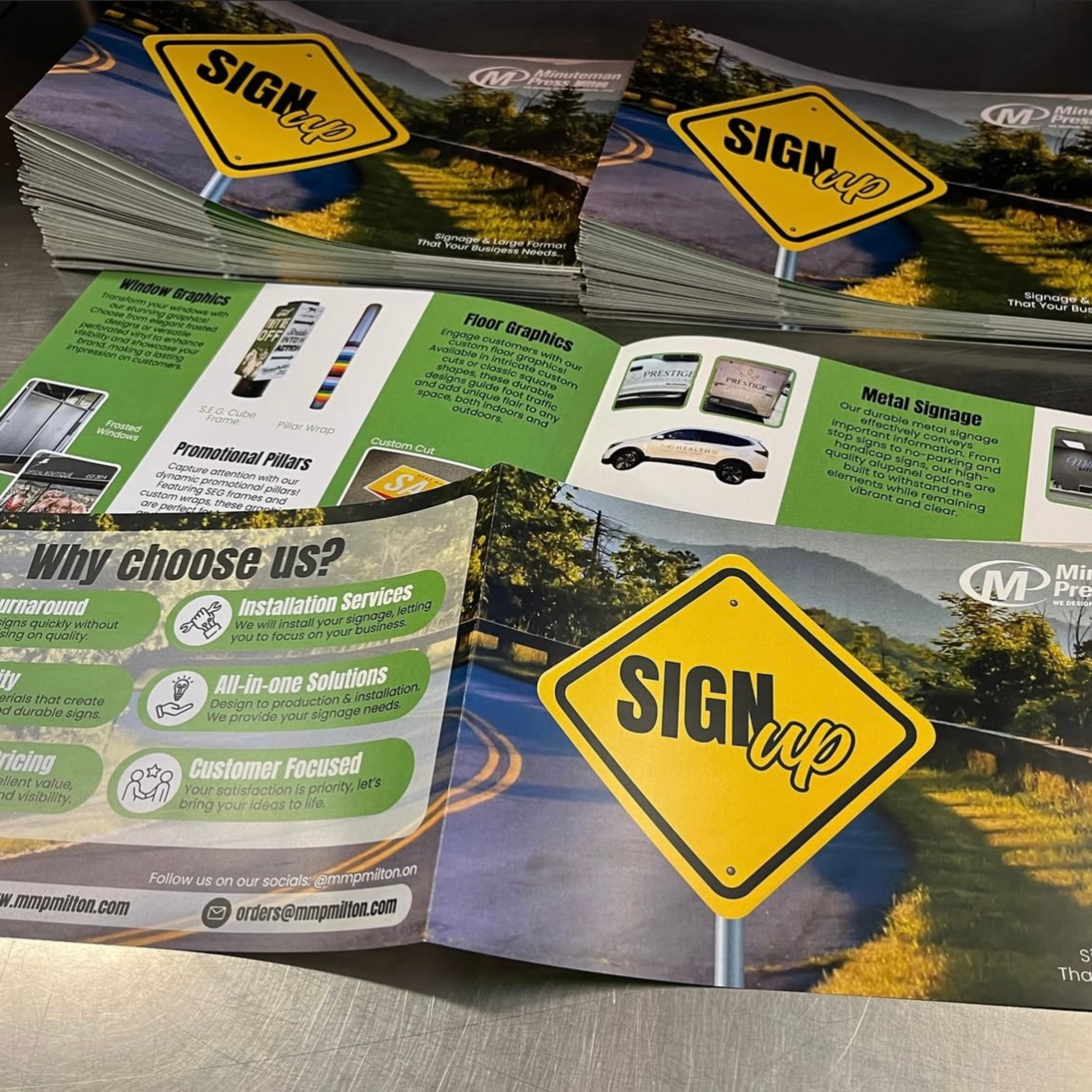 Signage Folded Flyer