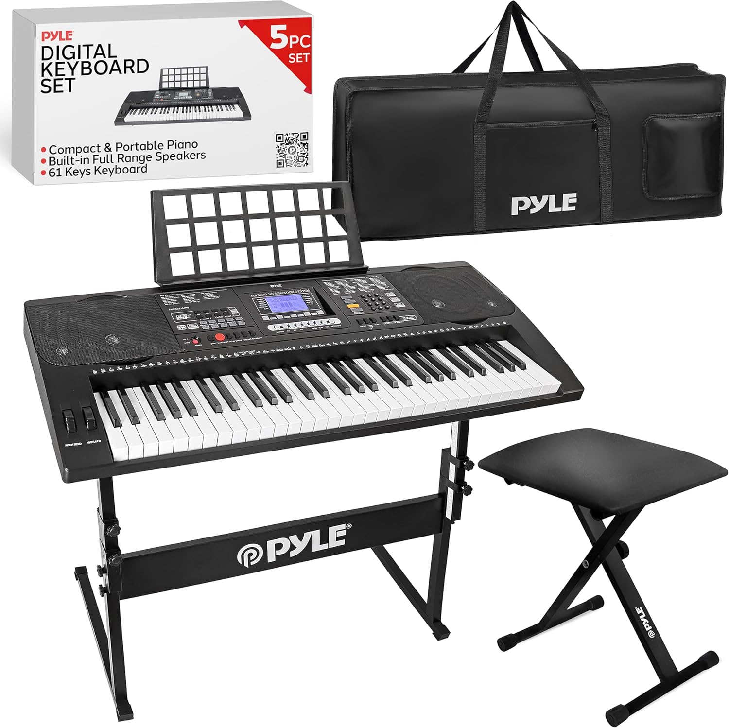 PYLE Digital Keyboard Set