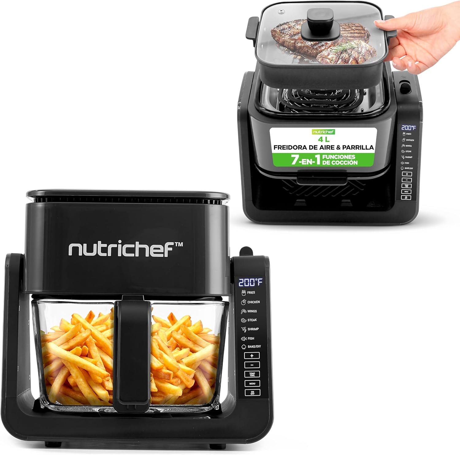 Nutrichef Air Fryer & Grill
