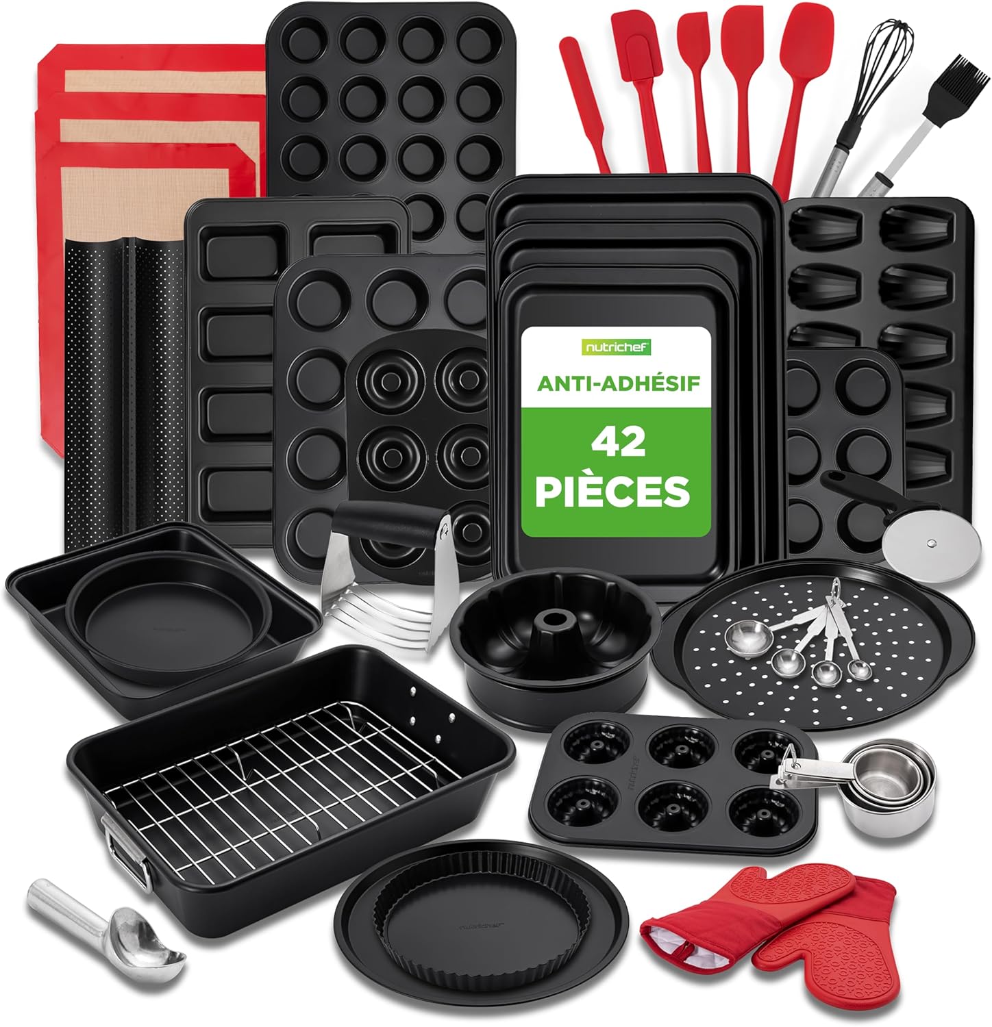 Non-Stick Bakeware Set – 42 Pieces