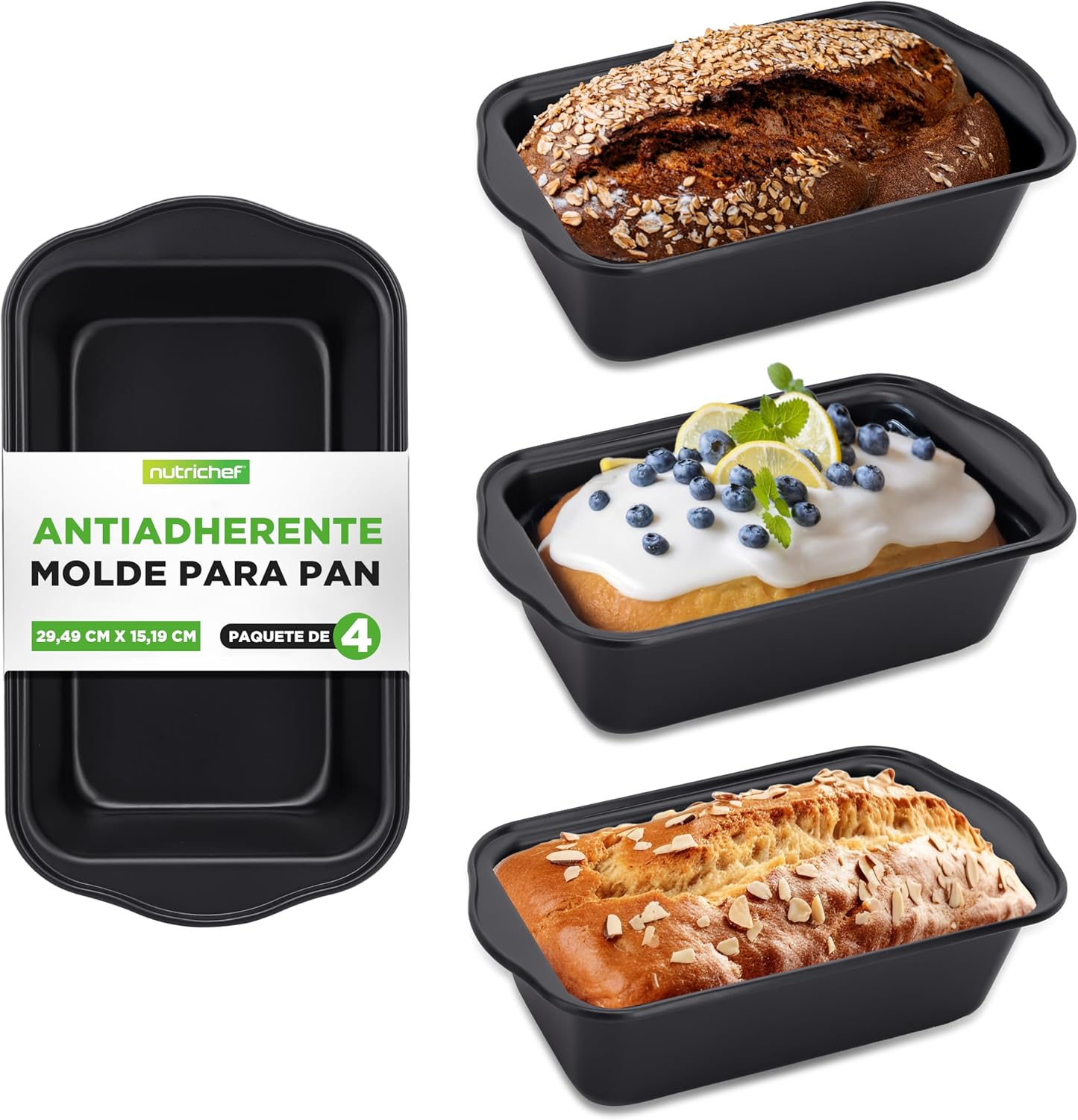 Nonstick Bread Loaf Pan Set