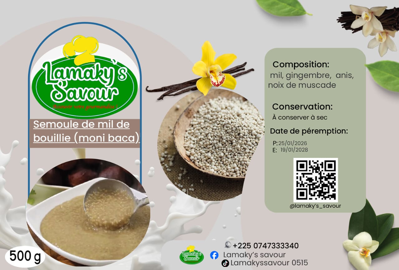 SEMOULE DE MIL DE BOUILLIE ( MONI BACA)