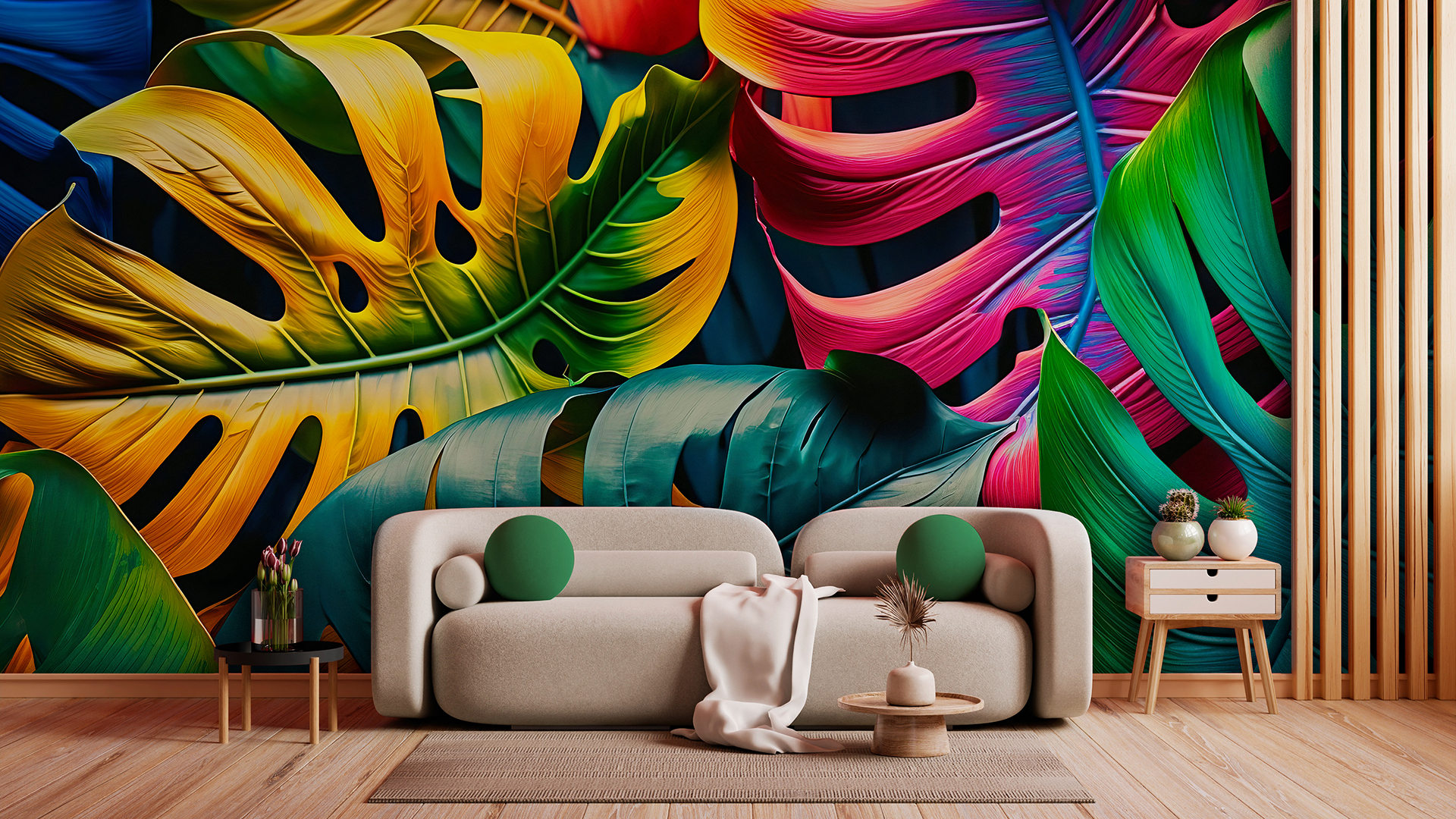 Vibrant Monstera Wall Art