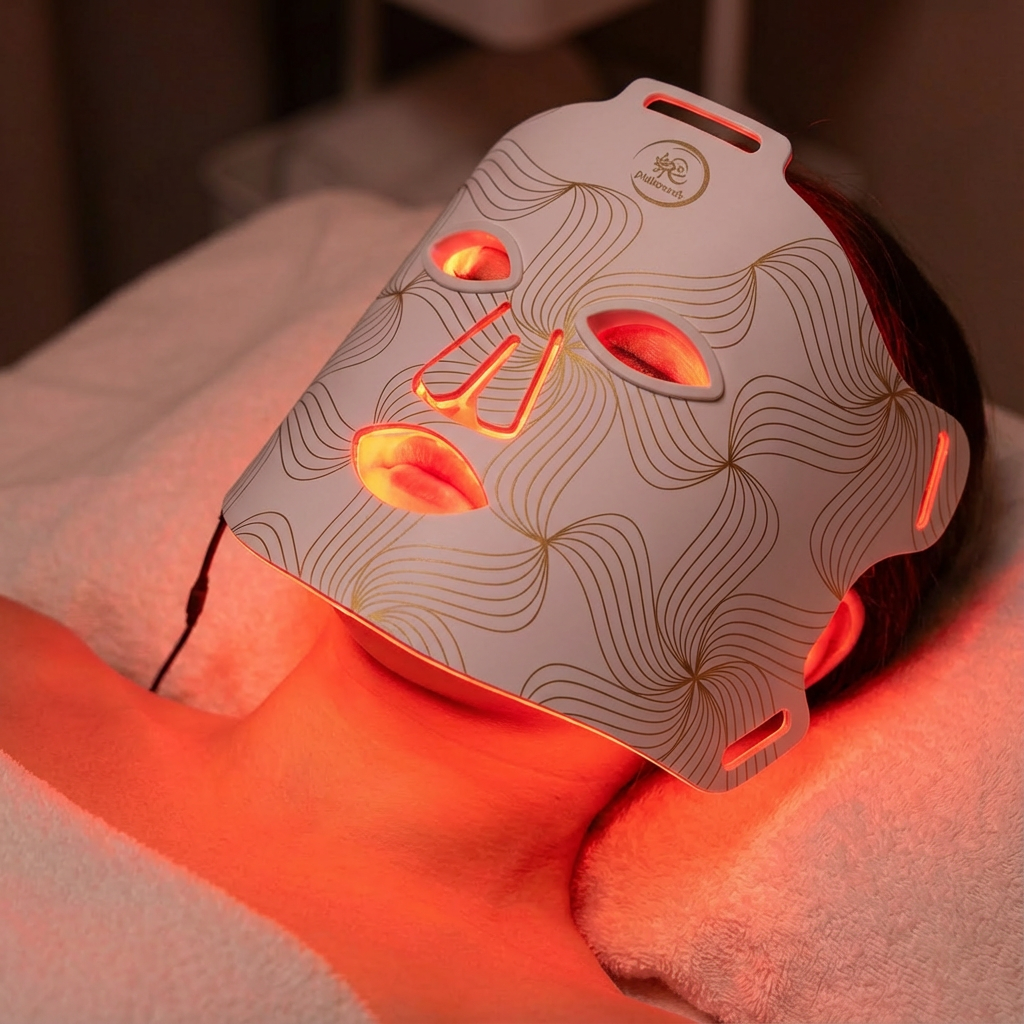 LED Light Therapy Mask (Face Only) Designer White