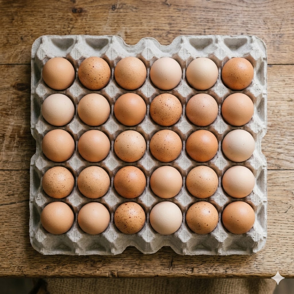 1 tray medium eggs