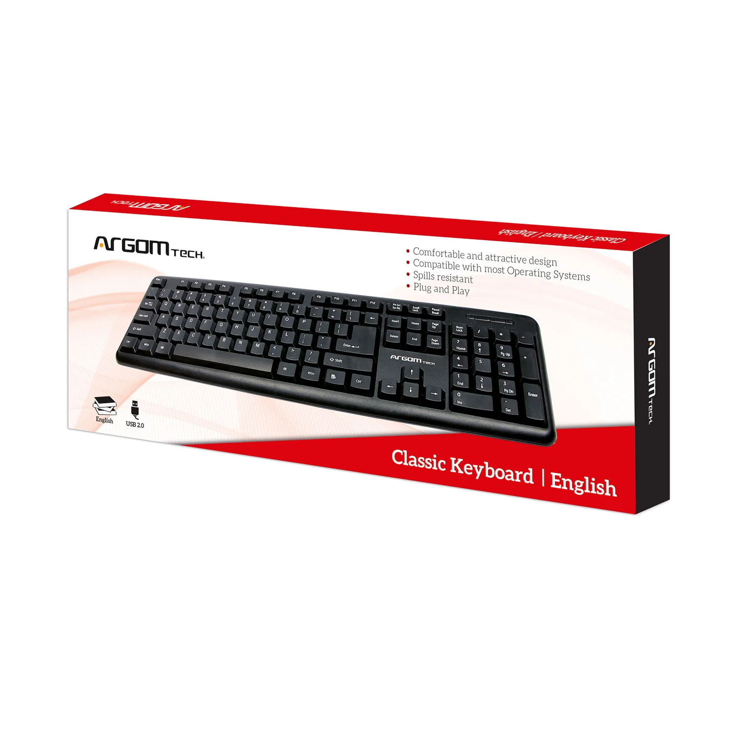 Argom Tech English USB Keyboard