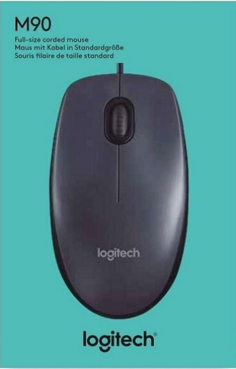 Logitech Wired USB M90 Mouse (Full Size)