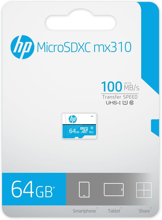 Carte Mémoire HP microSD 64 Go 