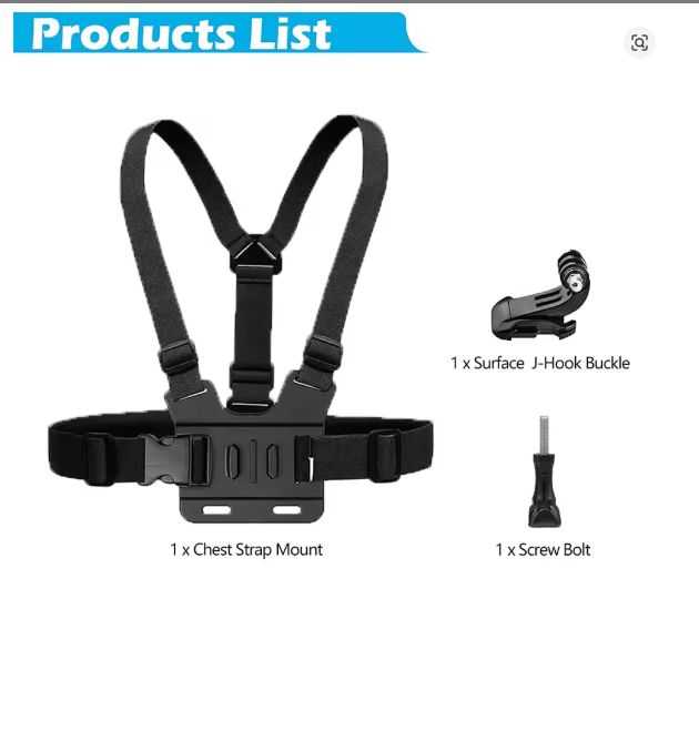 Support poitrine pour GO PRO camera