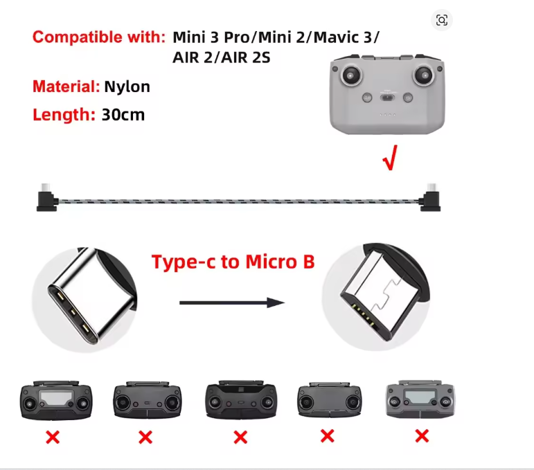 Cable type C vers android 